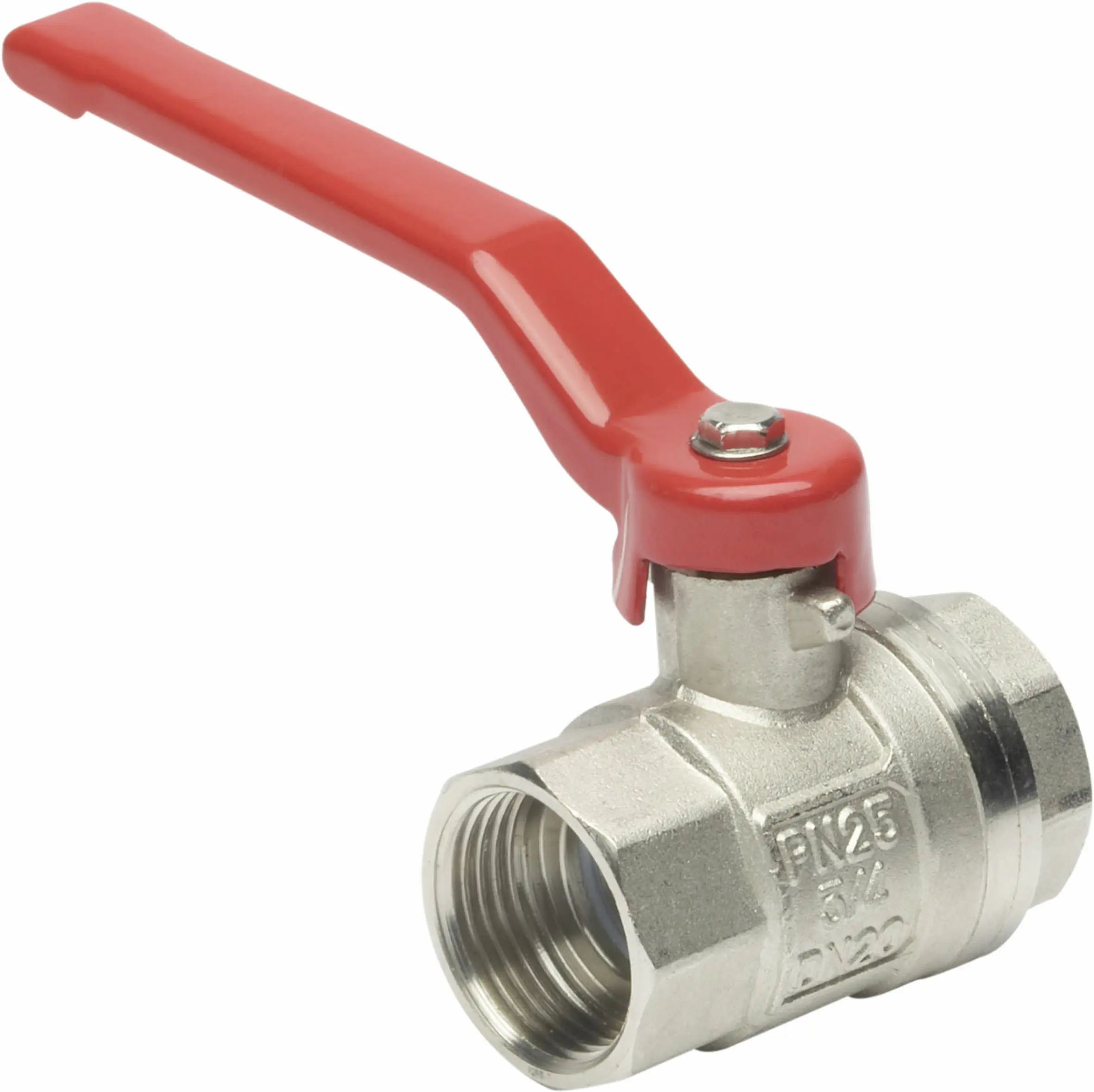 Cornat Kugelhahn mit Stahlhebel Ø 24 mm matt chrom