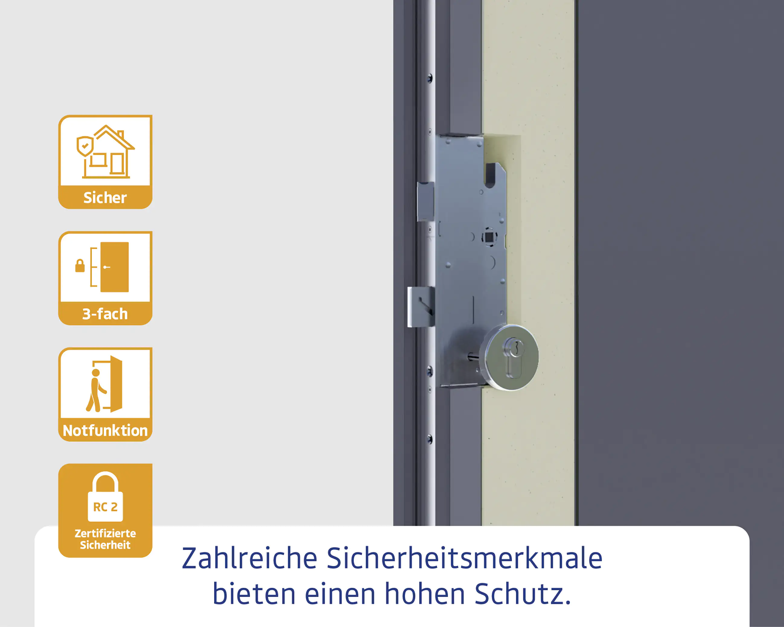 EcoStar Haustür ISOPRO Secur IPS 770S RC2 anthrazit metallic 110 x 210 cm EcoStar Haustür ISOPRO Secur IPS 770S RC2 anthrazit metallic 110 x 210 cm