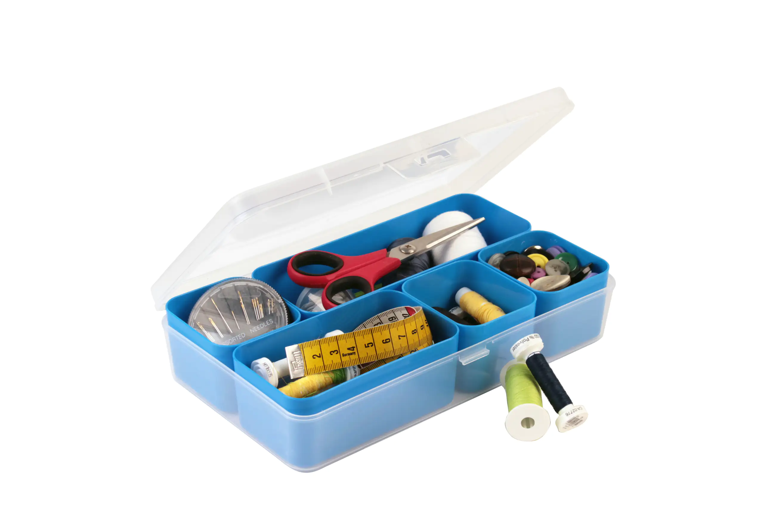 Sunware Nähkasten 24,5 x 15 x 5,2 cm, mit 5 Einsätzen