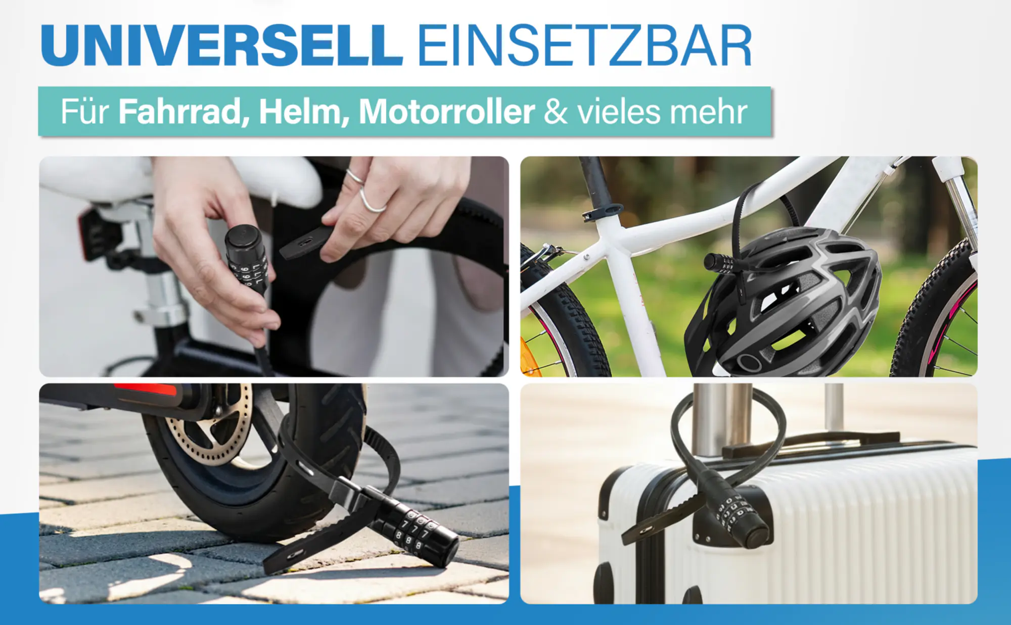 Fischer Kabelbinderschloss Fahrrad SN53/4 53 cm x Ø 4 mm schwarz