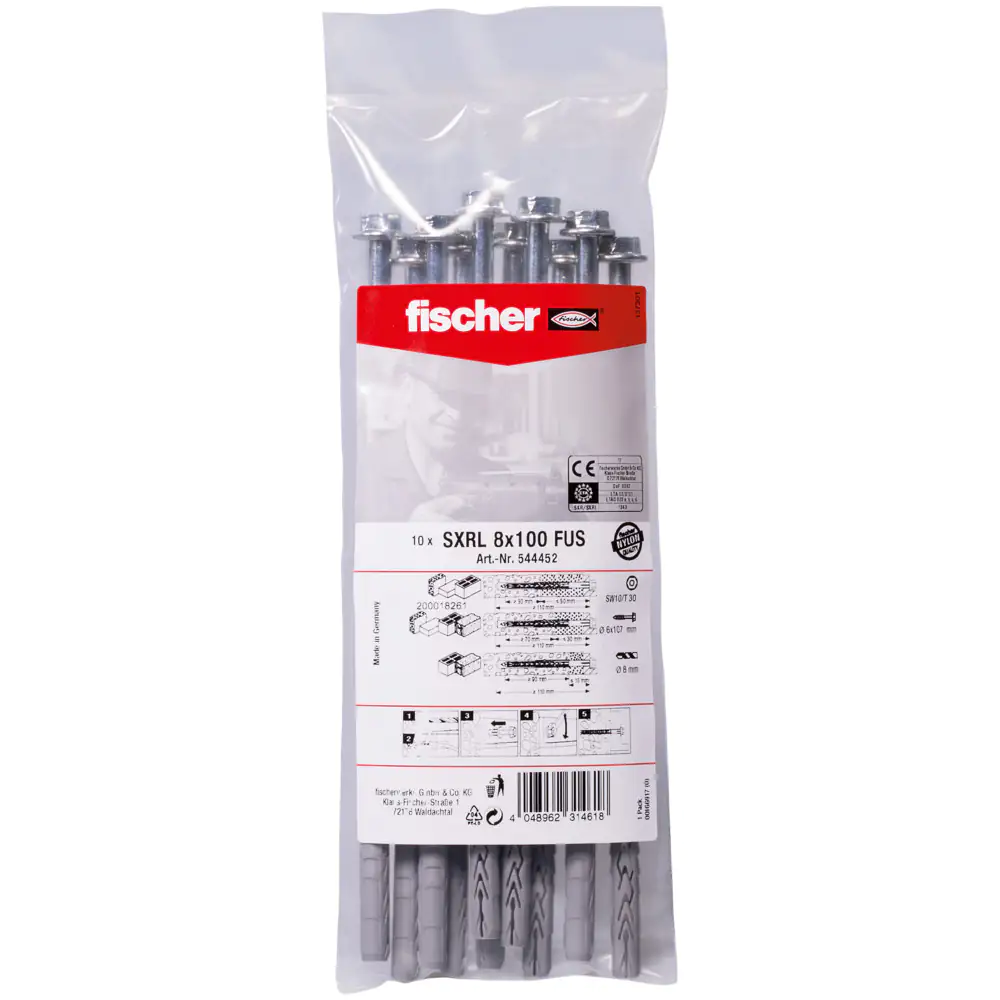 Fischer Langschaftdübel 8.0 x 100 mm - 10 Stück Fischer Langschaftdübel 8.0 x 100 mm - 10 Stück