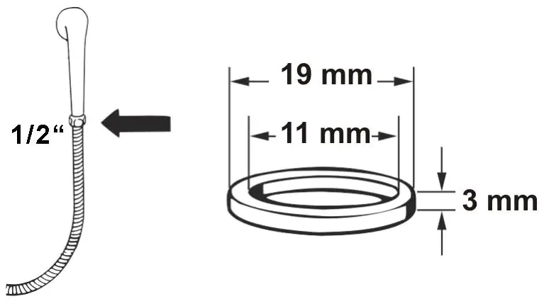 Cornat Schmutzfangsieb für Handbrausen, Inhalt: 2 Stück