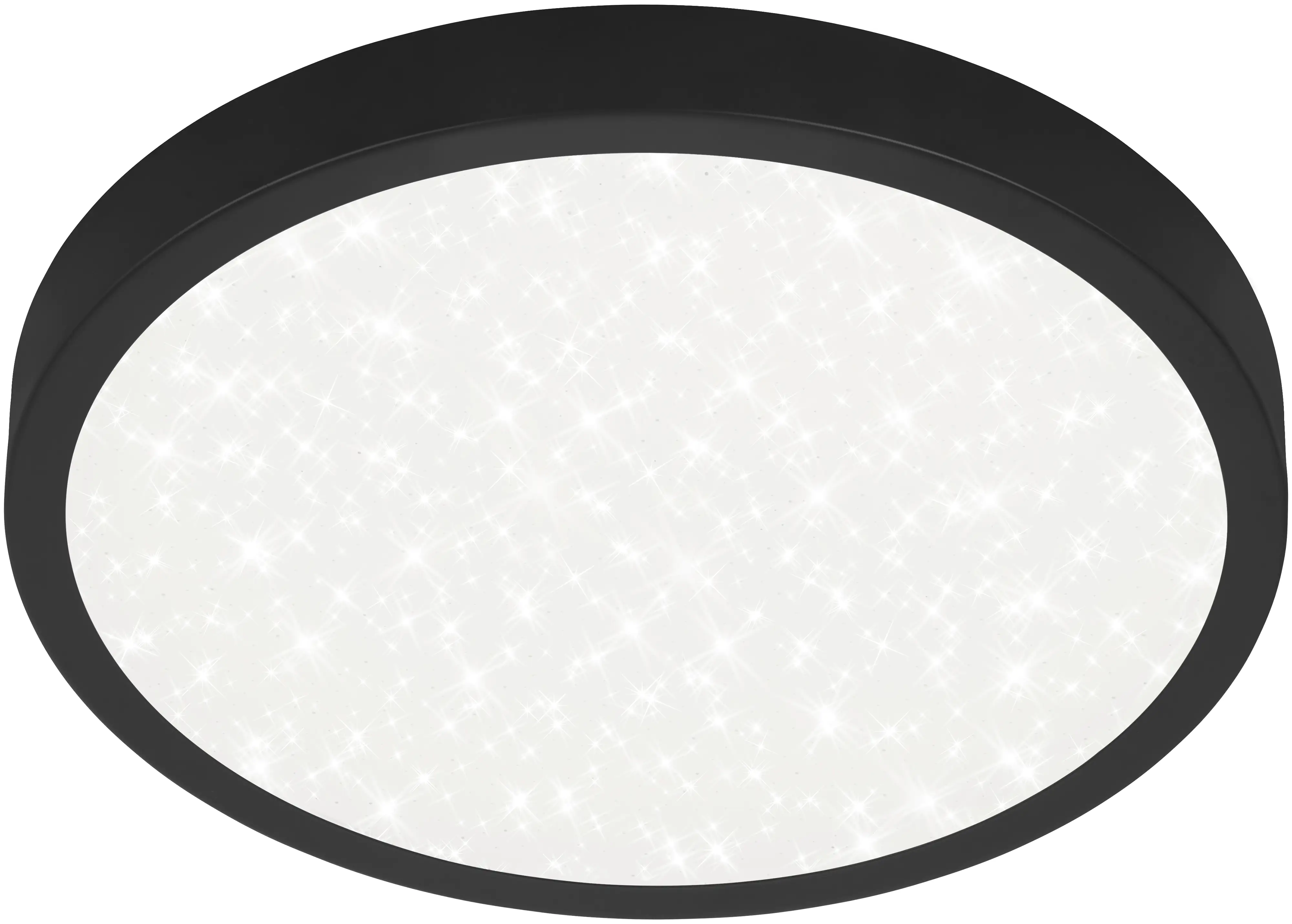 Briloner LED Deckenleuchte Runa Ø 38 cm, Metallrahmen silber, Sternencover