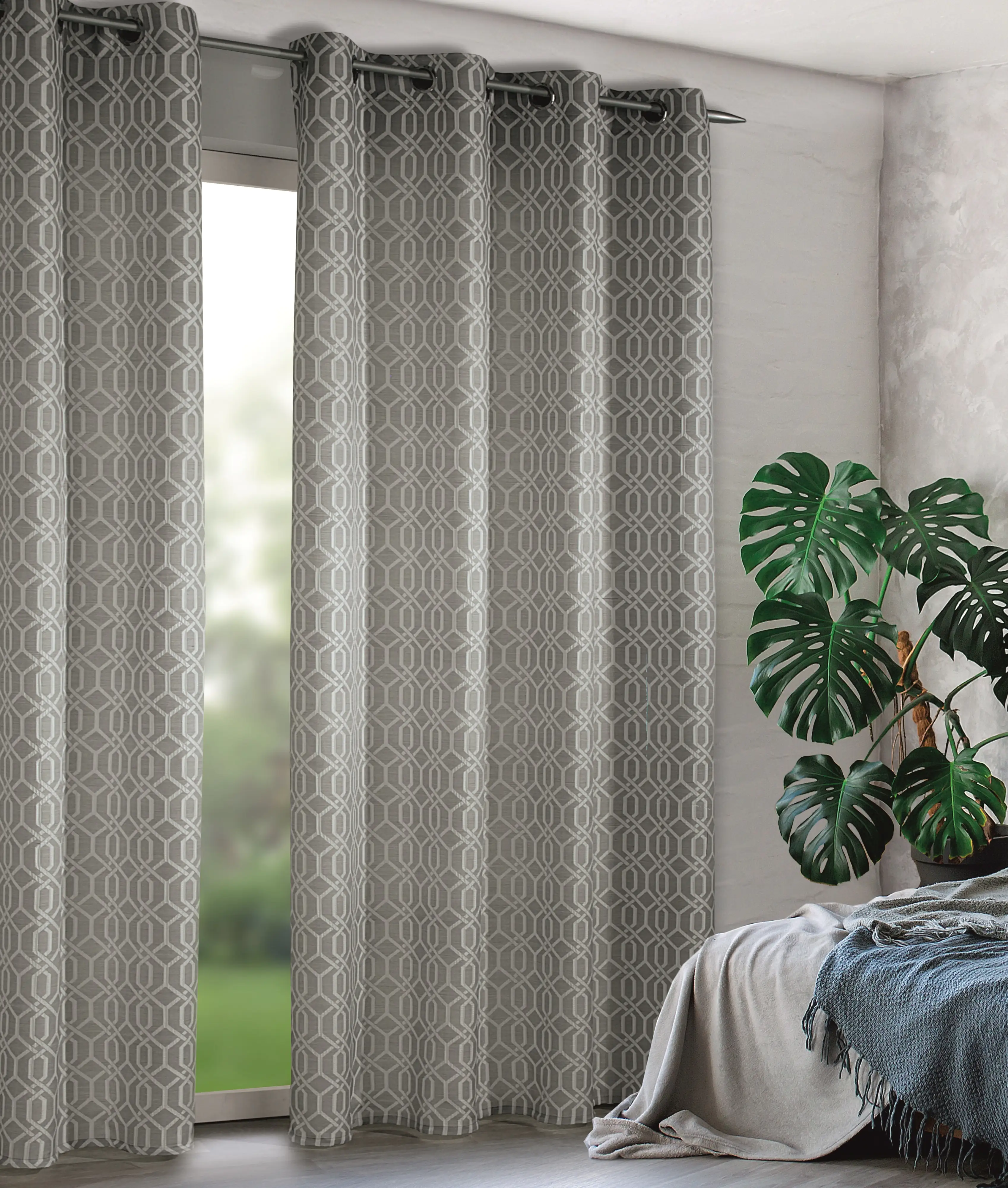 Neusser Collection Ösenschal Royal grau, 135 x 245 cm