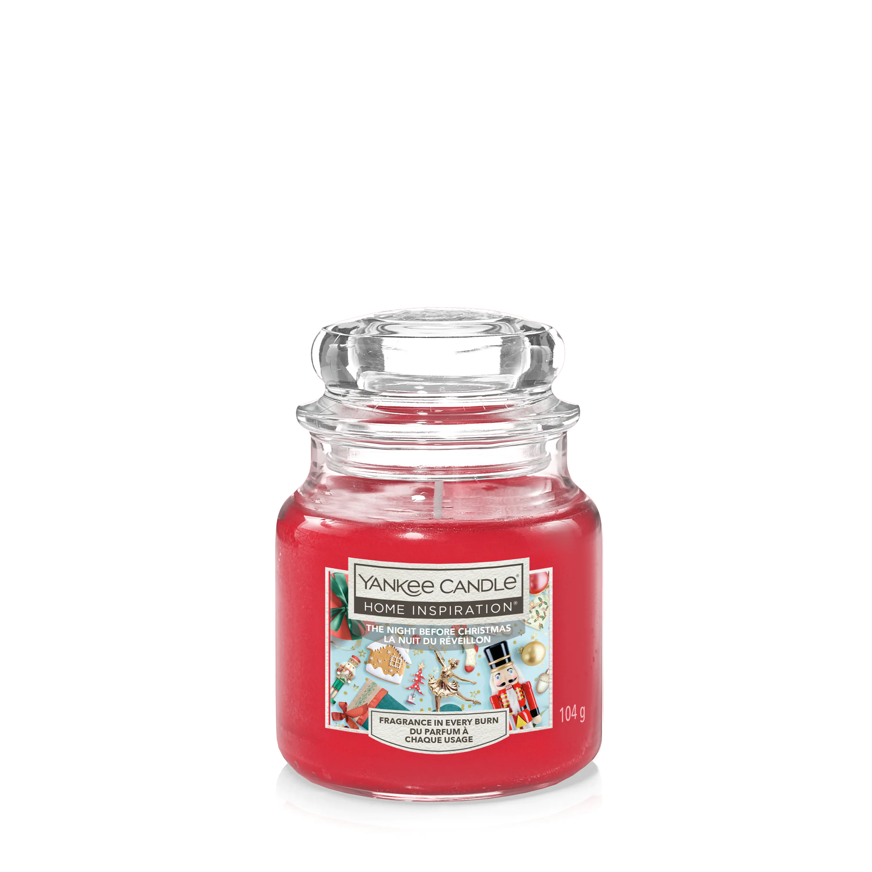 Yankee Candle Duftkerze Kleines Glas The Night Before Christmas 104 g rot