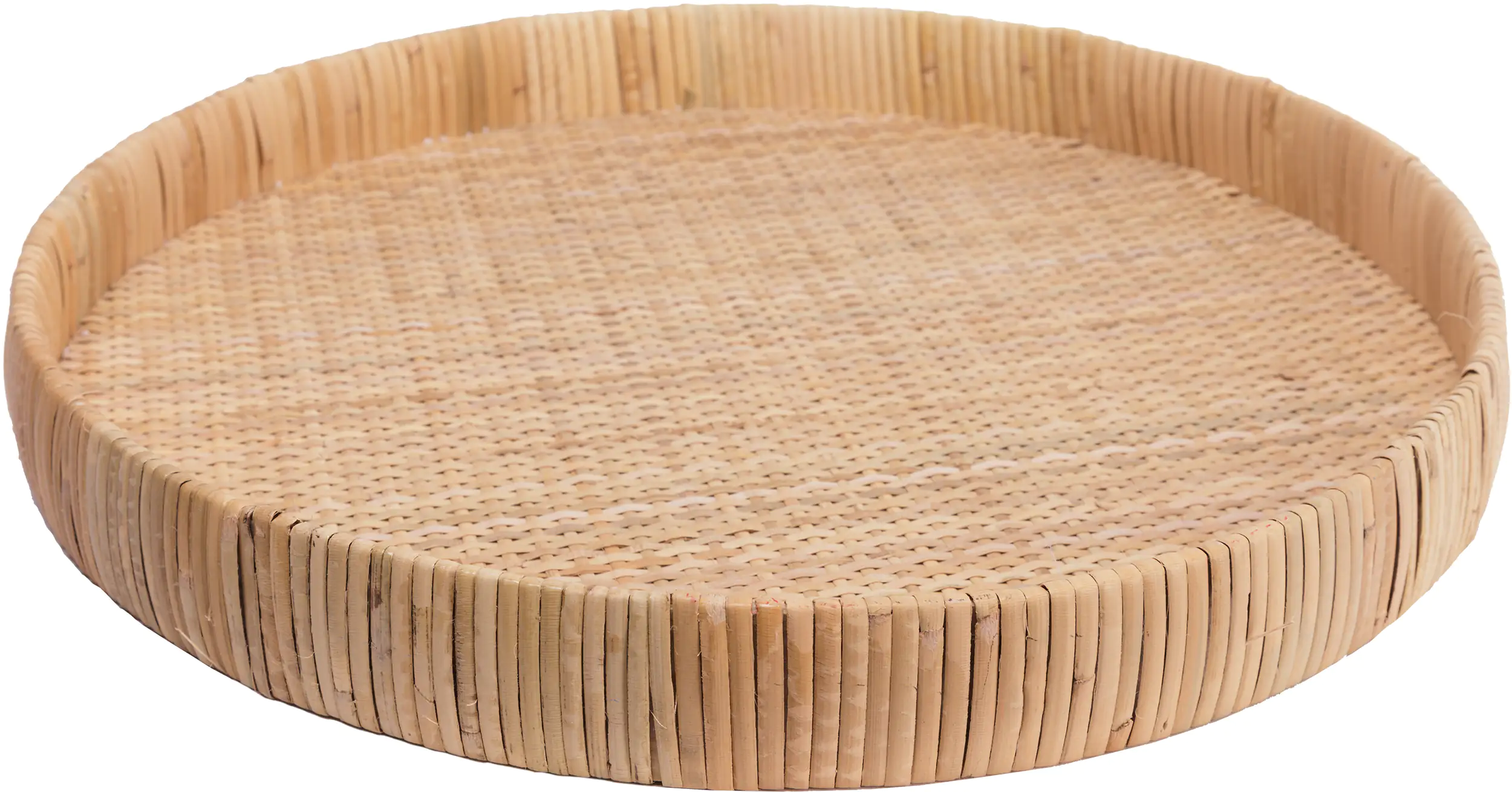 TrendLine Deko Tablett Rattan Ø 45 cm natur 