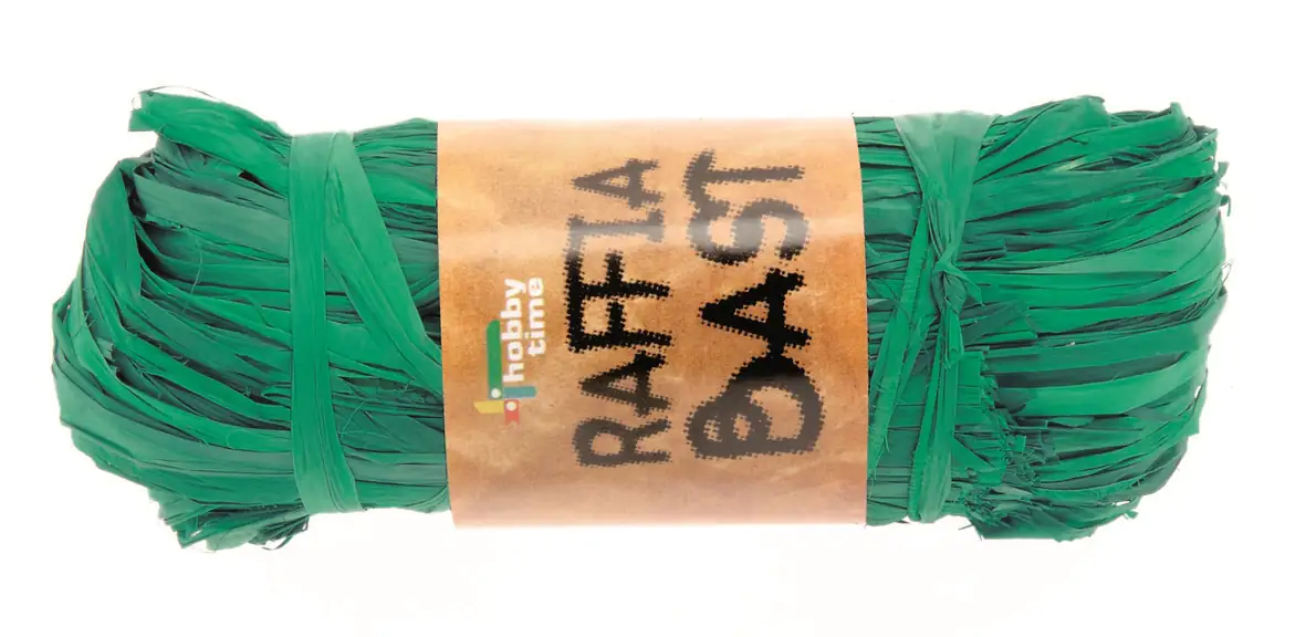 Glorex Raffia-Bast dunkelgrün, 50 g