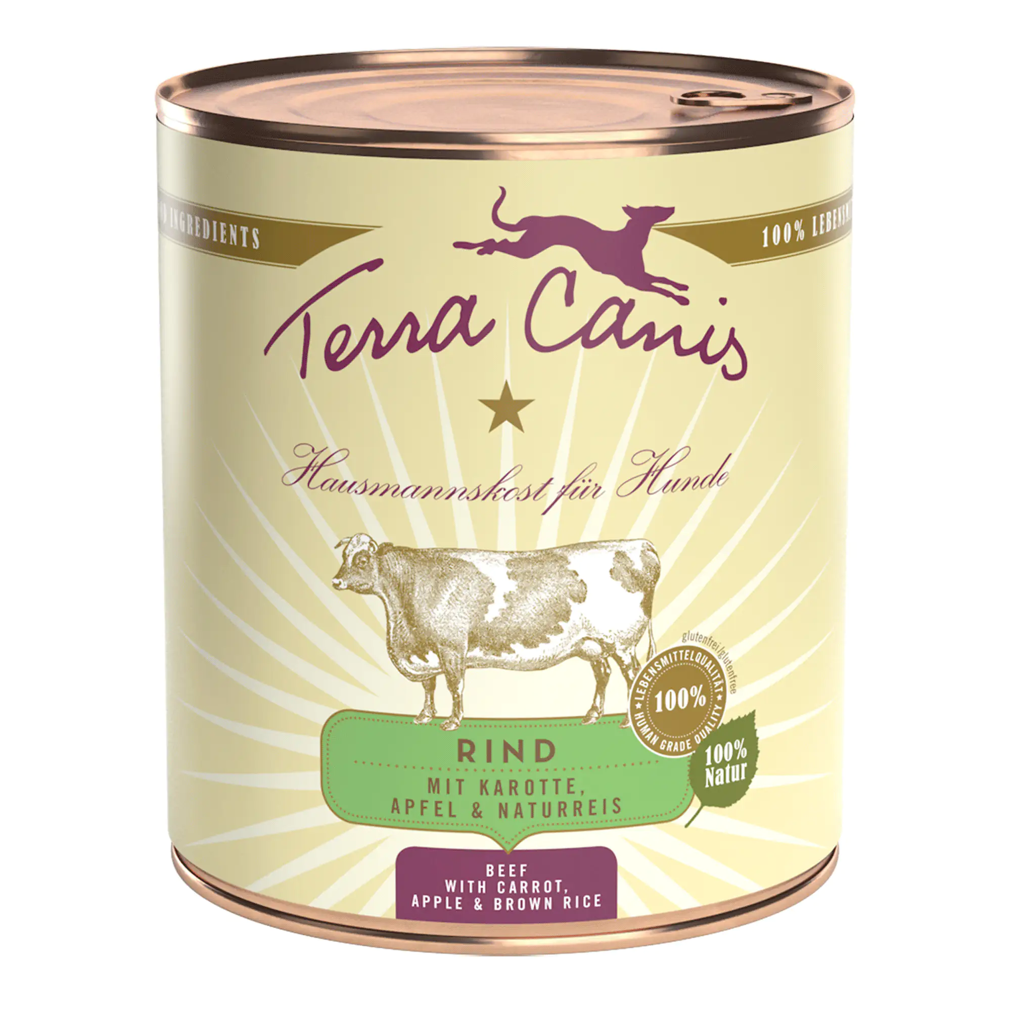 Terra Canis Classic Adult Rind mit Karotte Apfel & Naturreis 800 g