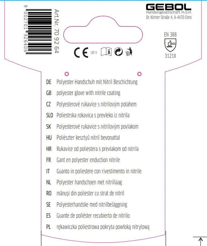 Gebol Handschuh Midi Flex  