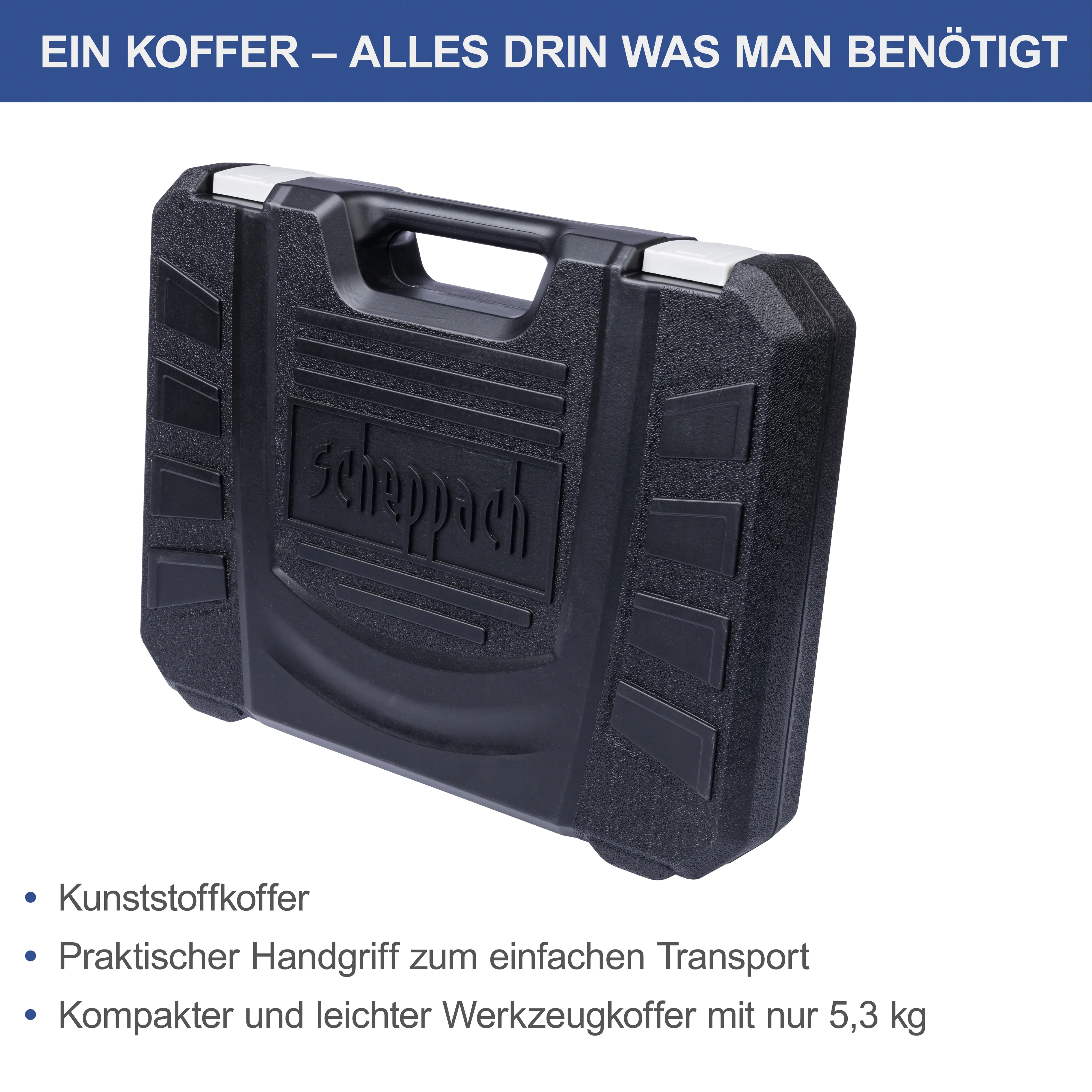 Scheppach Werkzeugkoffer WZK120 97-teilig Scheppach Werkzeugkoffer WZK120 97-teilig