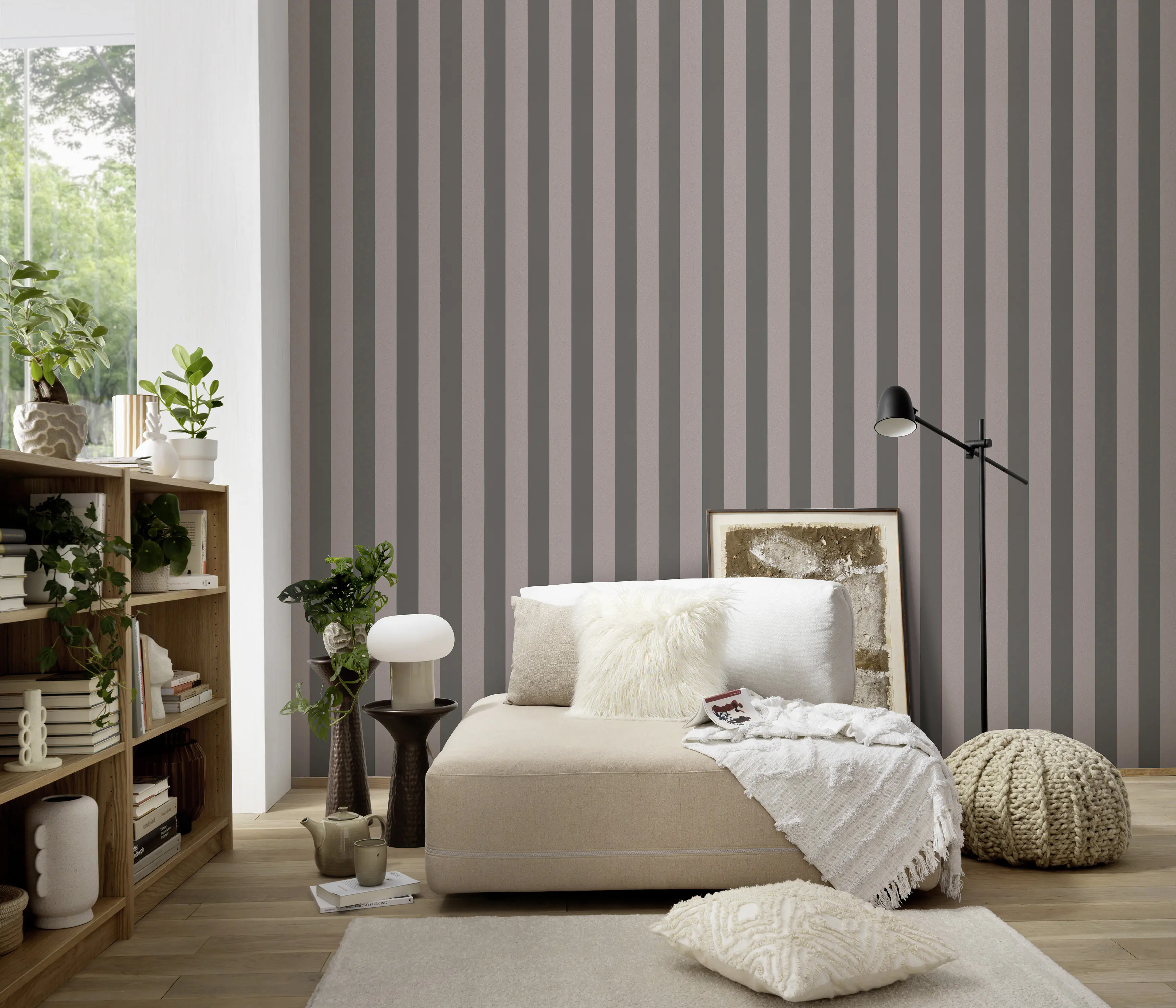 Erismann Vliestapete Streifen 4Earth bronze 10,05 x 0,53 m