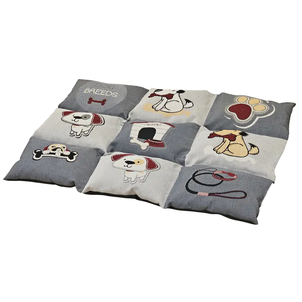 Nobby Hundekissen Patchy Classic grau beige 80 x 58 cm