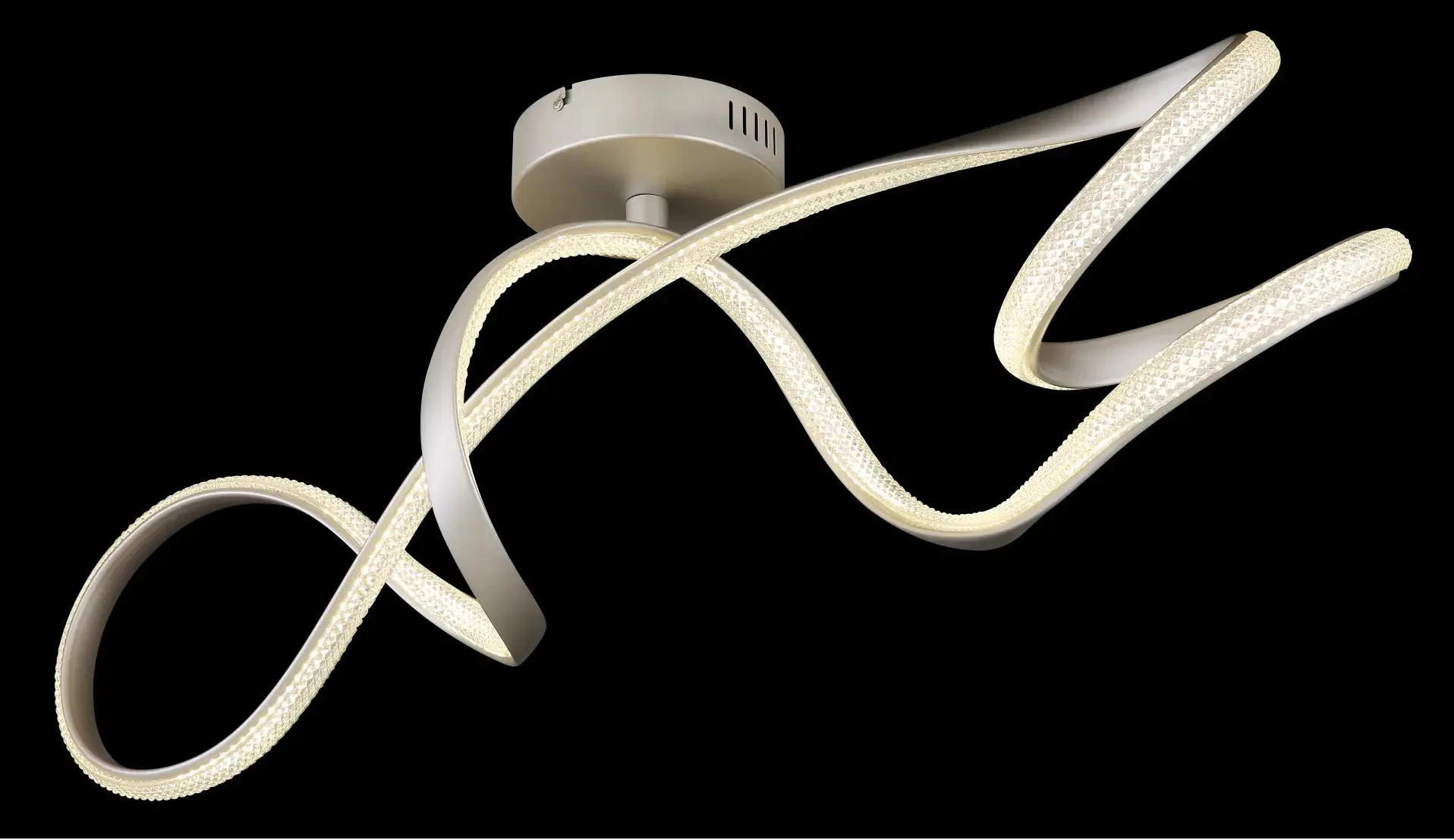Globo LED-Deckenleuchte SWIRL nickel Globo LED-Deckenleuchte SWIRL nickel