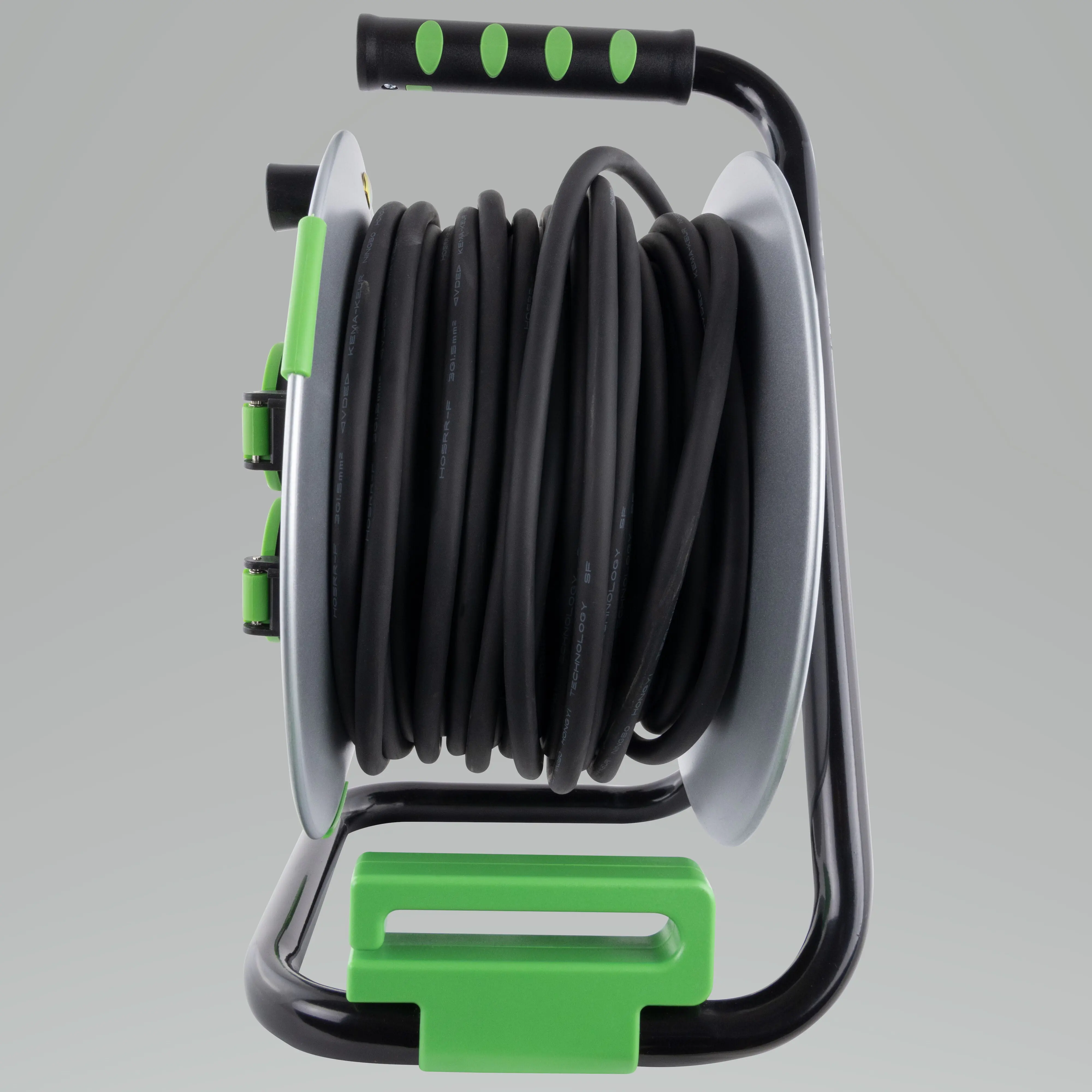 REV Kabeltrommel 25m H0RR-F3G 1,5 mm² Metall schwarz grün REV Kabeltrommel 25m H0RR-F3G 1,5 mm² Metall schwarz grün