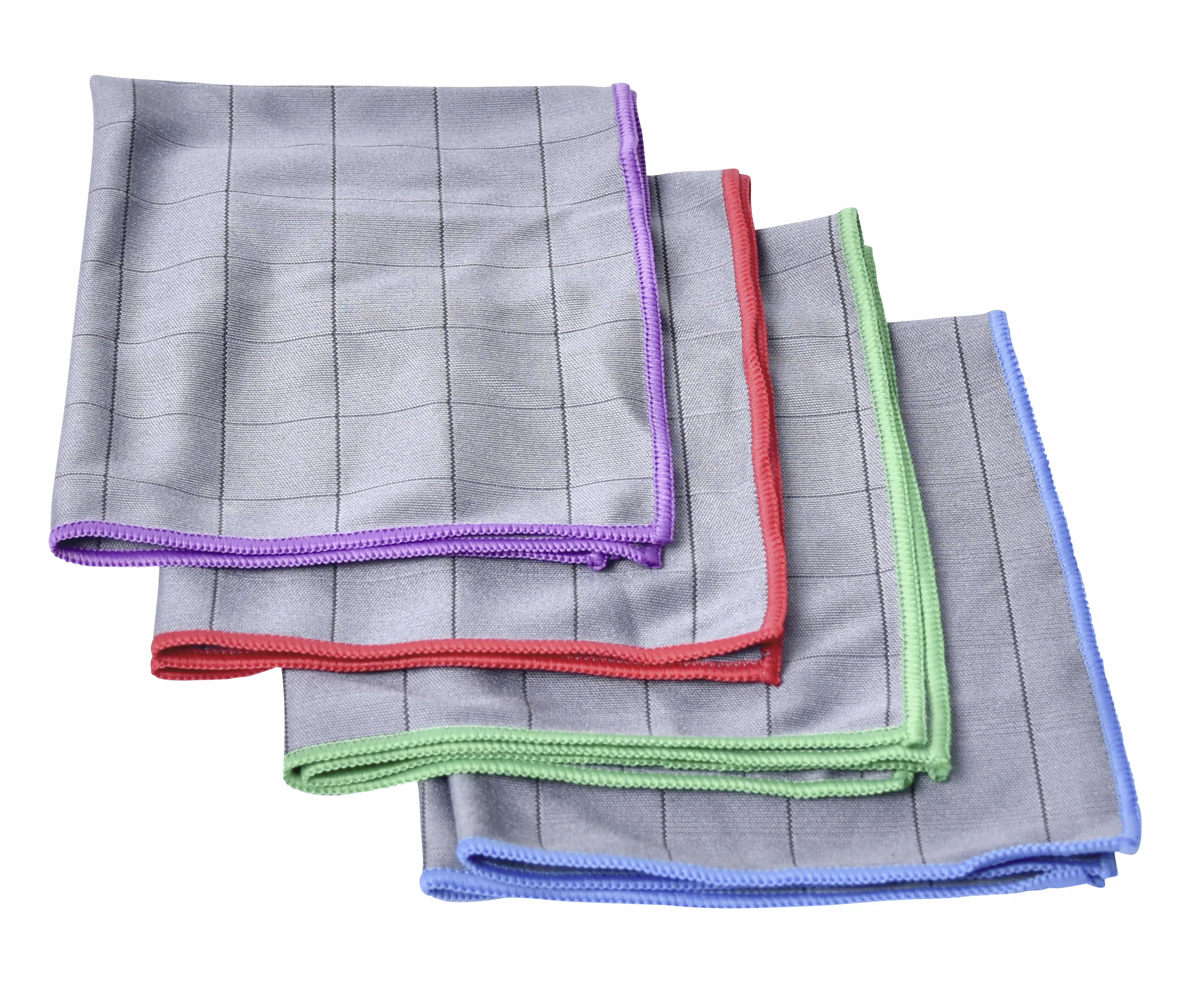 Broszio Reinigungstücher Carbon 40 x 32 cm grau 4er Pack