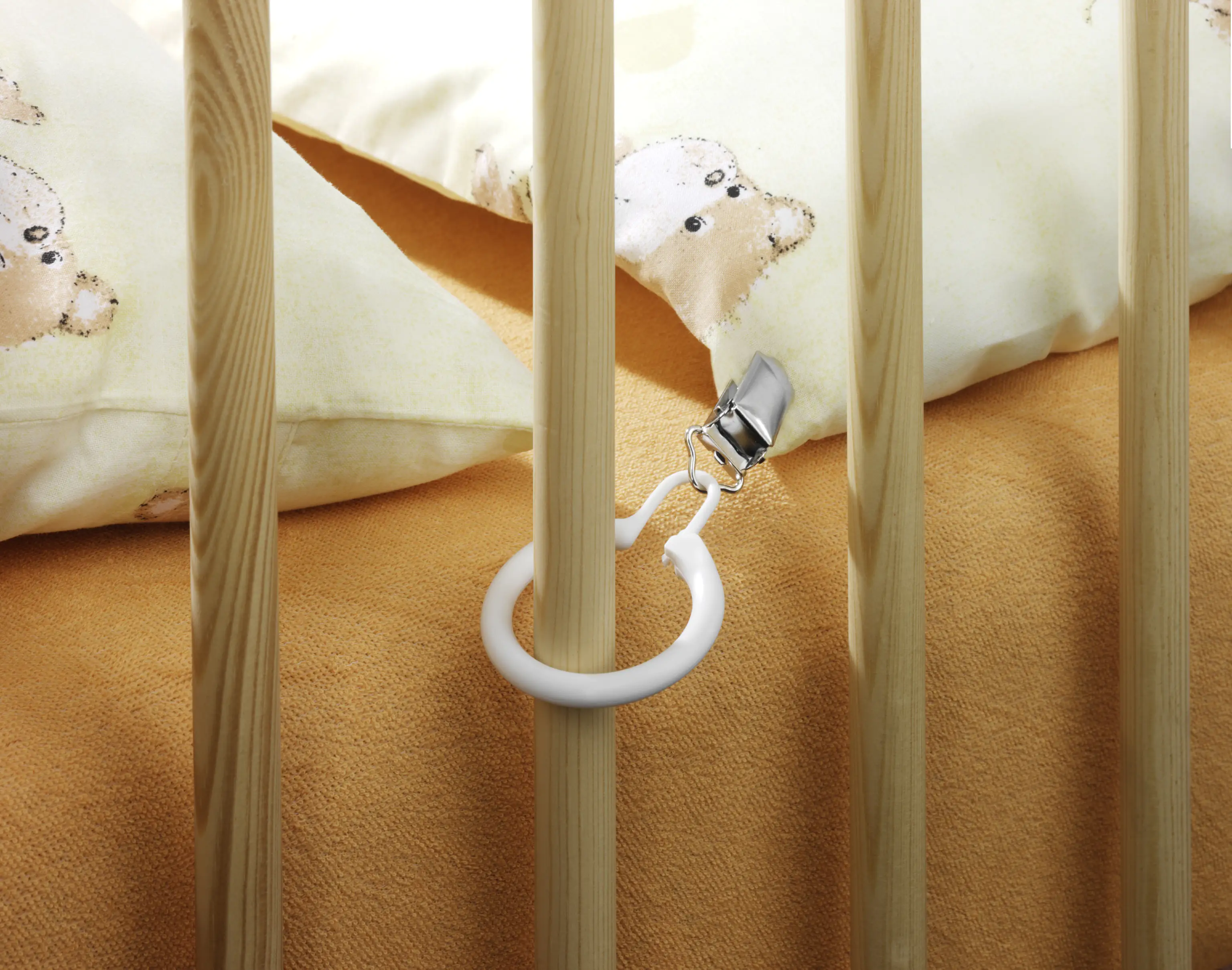 Reer Bettdeckenhalter weiß, 4 Stück