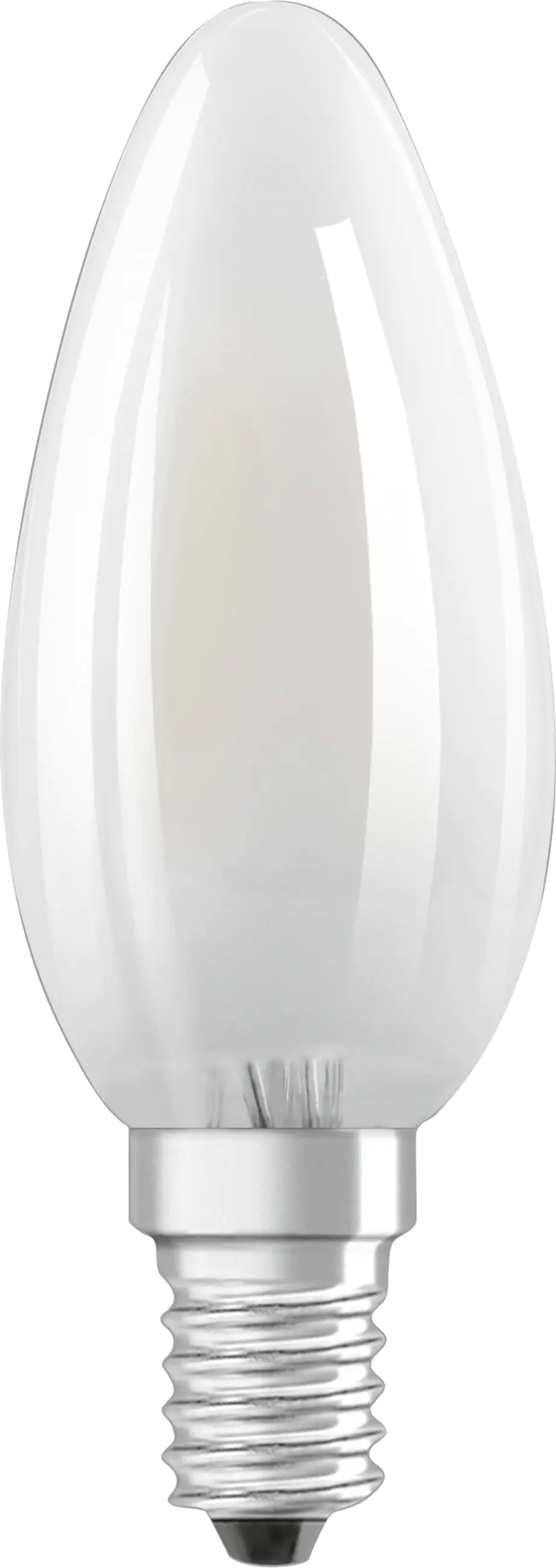 Bellalux LED Kerzenlampe Klassik B25 E14 2,5 W warmweiß weiß matt