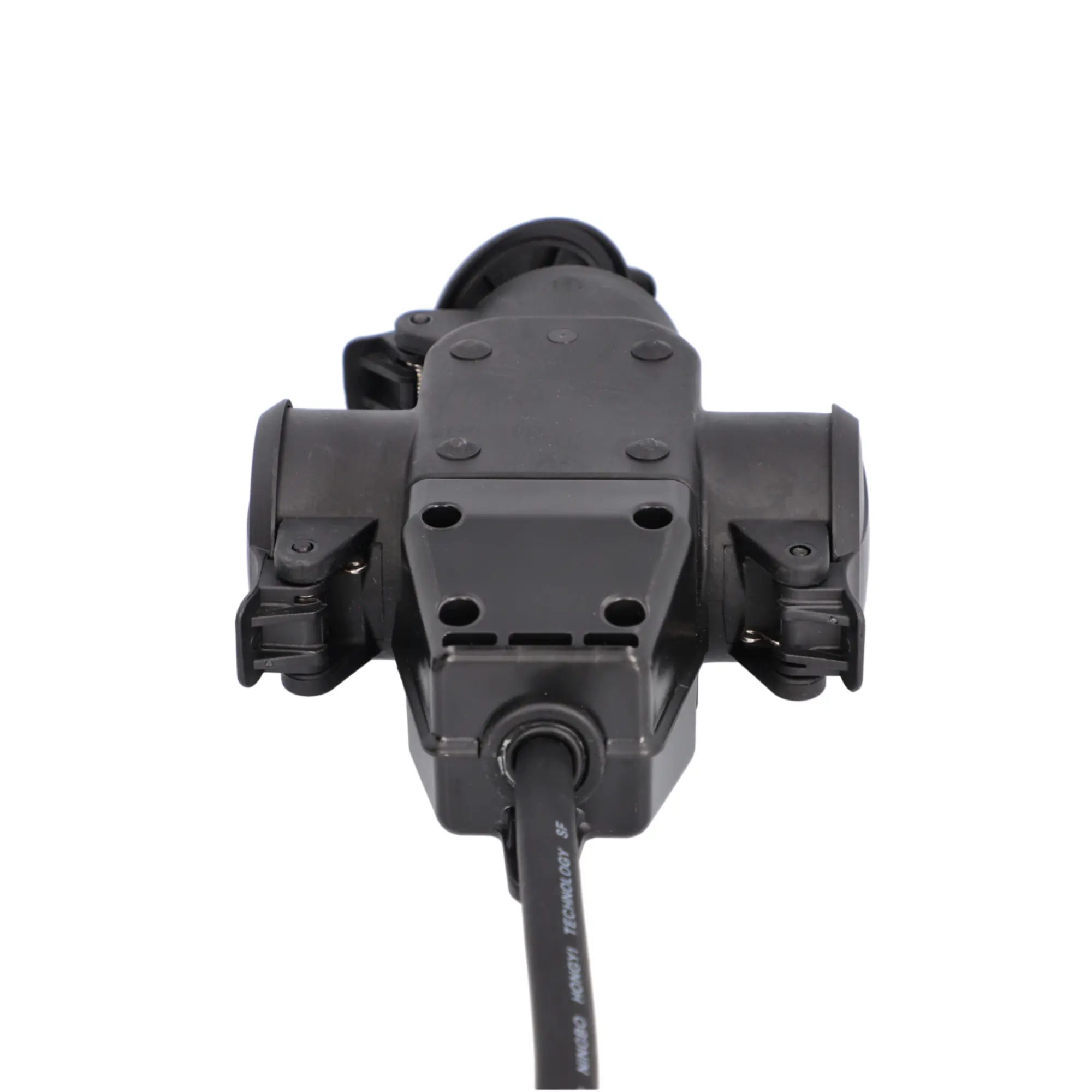 Unitec Verlängerungskabel mit 3 Schutzkontaktsteckdosen 50 cm schwarz