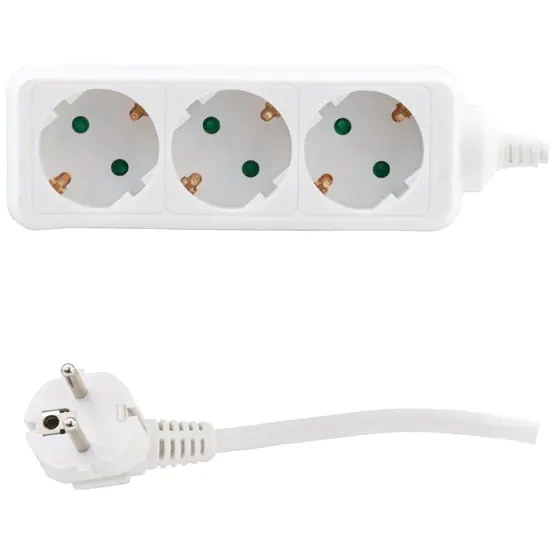 REV 3-fach Steckdosenleiste H05VV-F 1,4 m schwarz