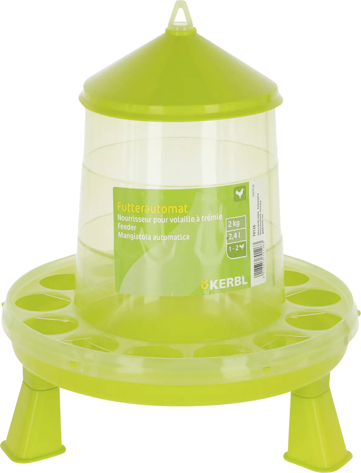 Kerbl Futterautomat für 2kg mit Füßen Kerbl Futterautomat für 2kg mit Füßen