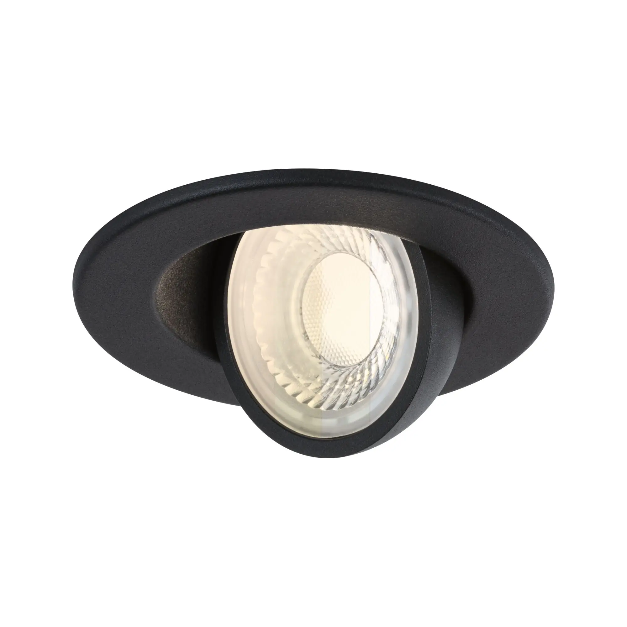 Paulmann LED-Einbauleuchte Zina 5/8 W Ø 9 cm dimmbar schwarz matt