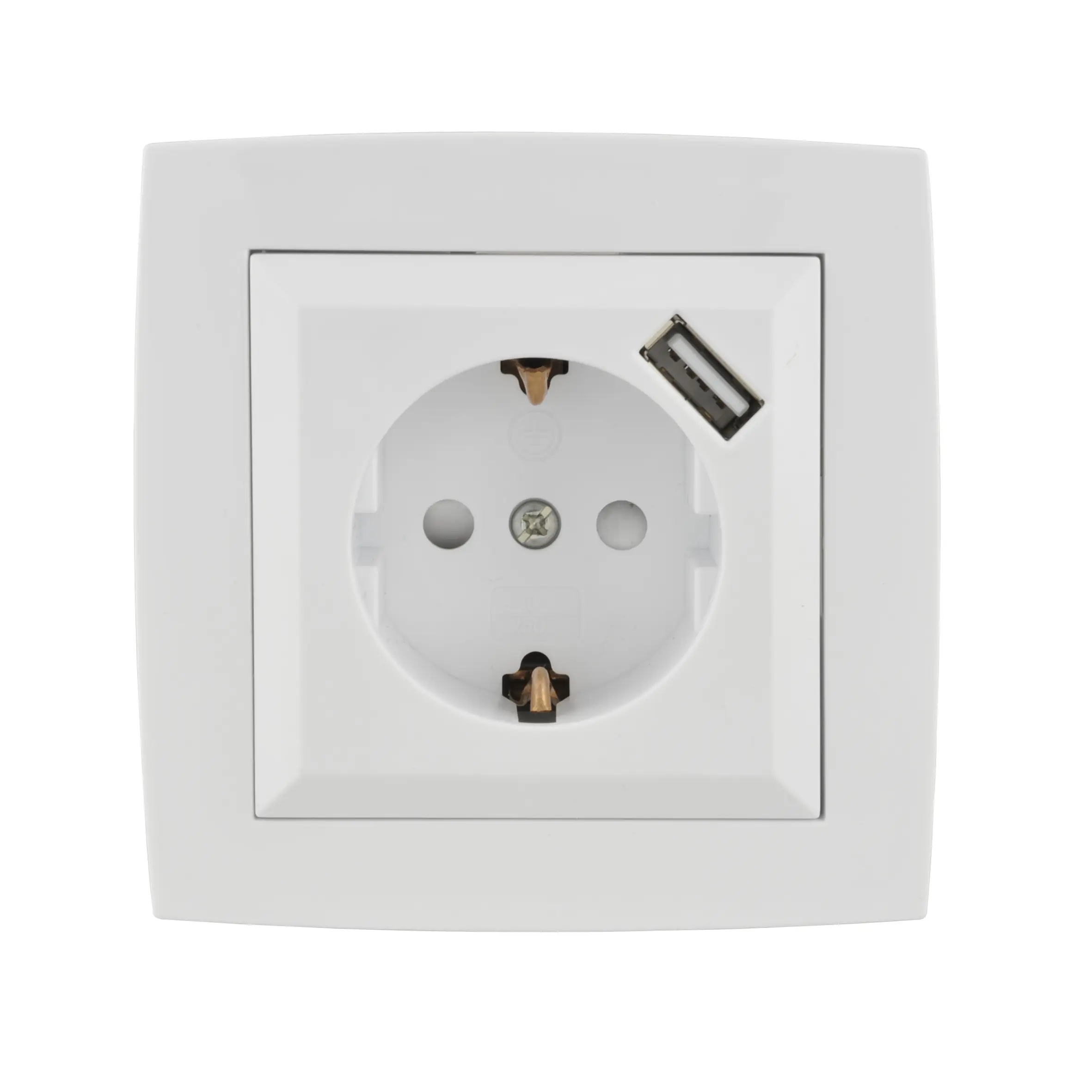 Unitec Steckdose mit USB-Anschluss Imola mit Kindersicherung ultraweiß Unitec Steckdose mit USB-Anschluss Imola mit Kindersicherung ultraweiß