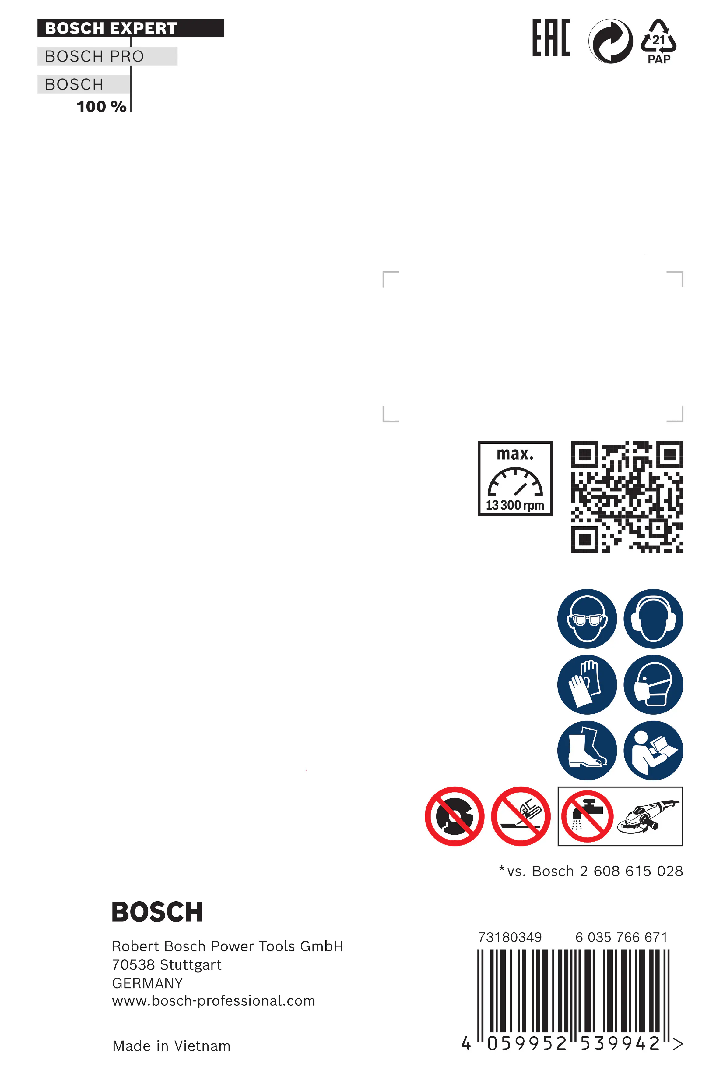 Bosch Expert MultiMaterial Diamanttrennscheiben 115 x 22,23 x 2,2 x 12 mm