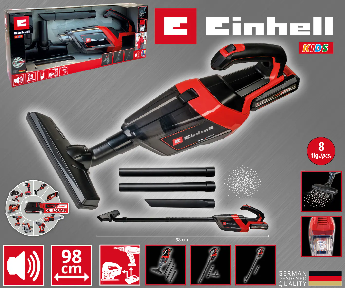 Einhell Kids Kinder-Akkustaubsauger