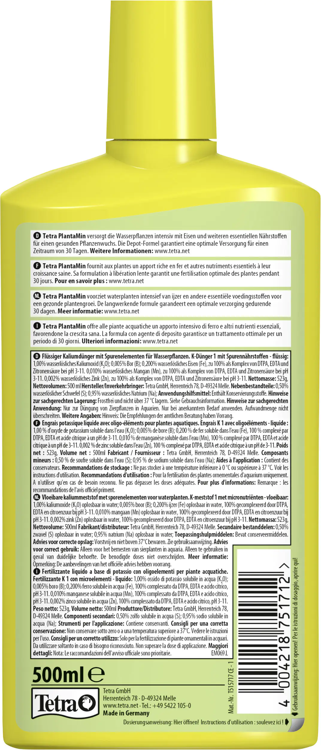 Tetra Wasserpflege Planta Min 500 ml