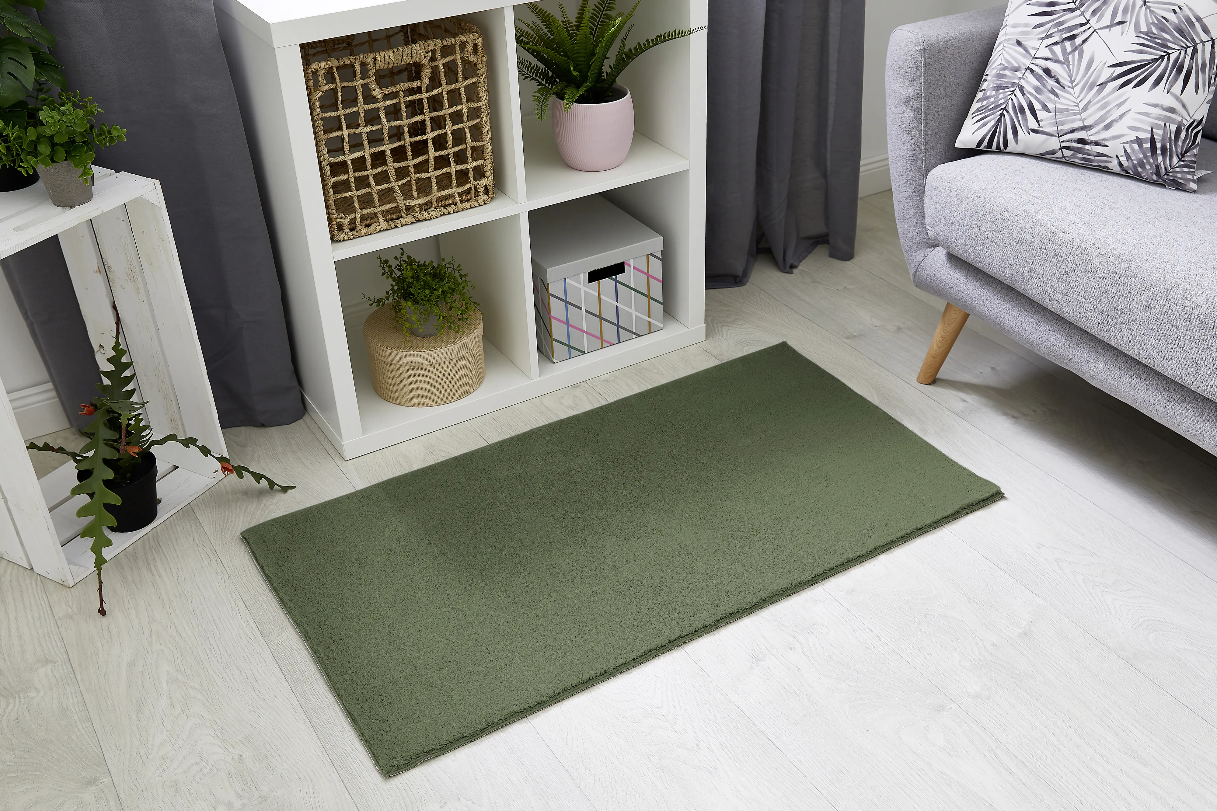 Flachwebteppich Bartolo 120 x 170 cm waldgrün