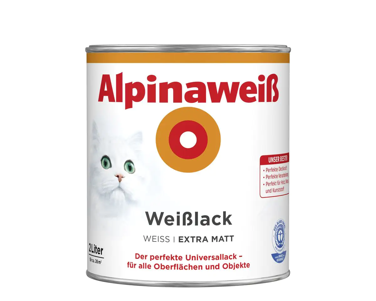 Alpinaweiß Weißlack 2 L extra matt Alpinaweiß Weißlack 2 L extra matt