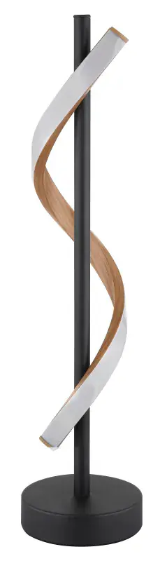 Globo Tischleuchte Watkins Ø 15,5 x 49,3 cm H schwarz warmweiß