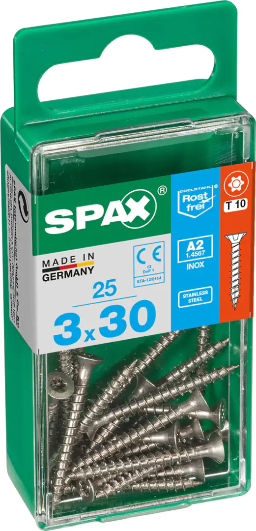 Spax Universalschrauben 3.0 x 30 mm TX 10 - 25 Stk.