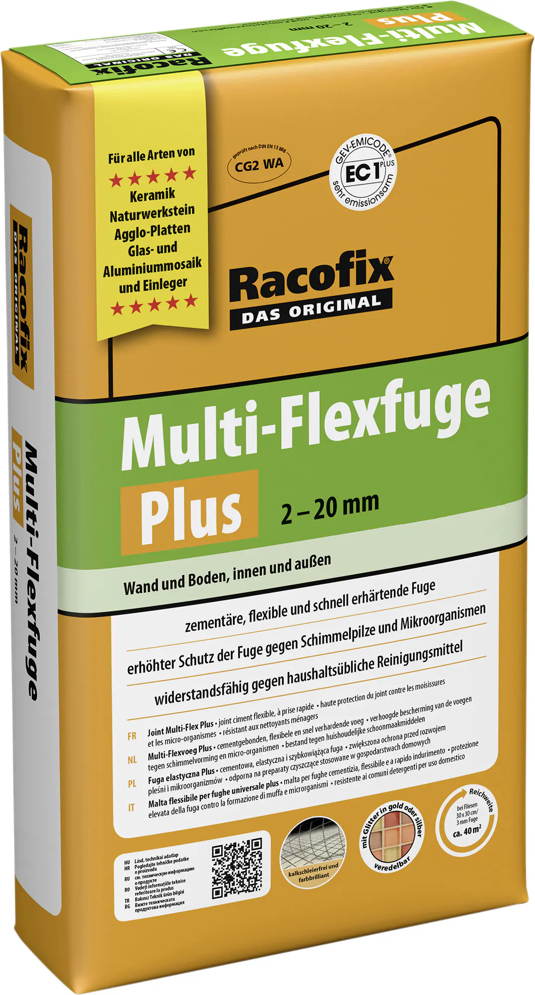 Racofix Multi Flexfuge PLUS 2 - 12 mm steingrau 12,5 kg
