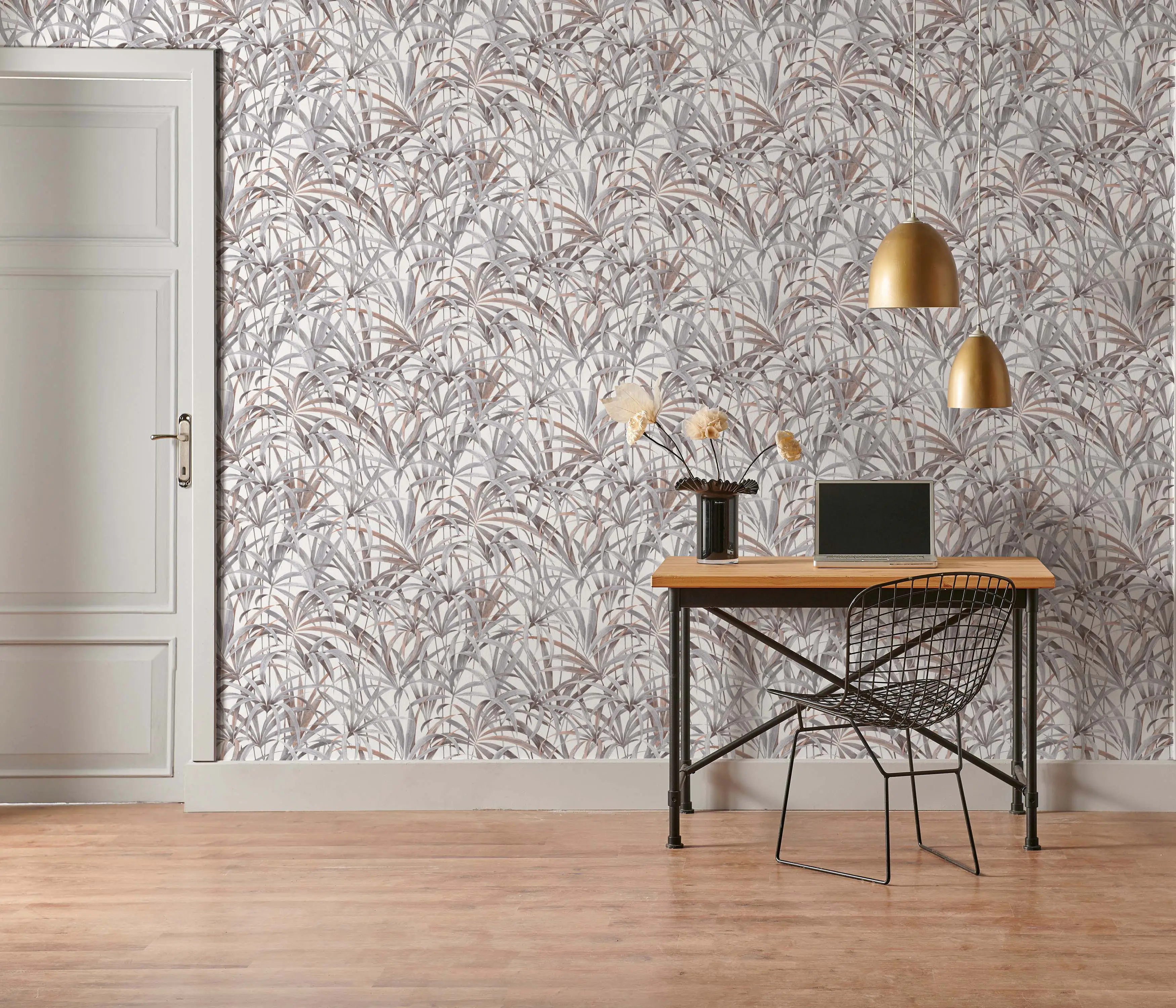 Erismann Vliestapete 10213-10 Code Nature floral grau 10,05 x 0,53 m