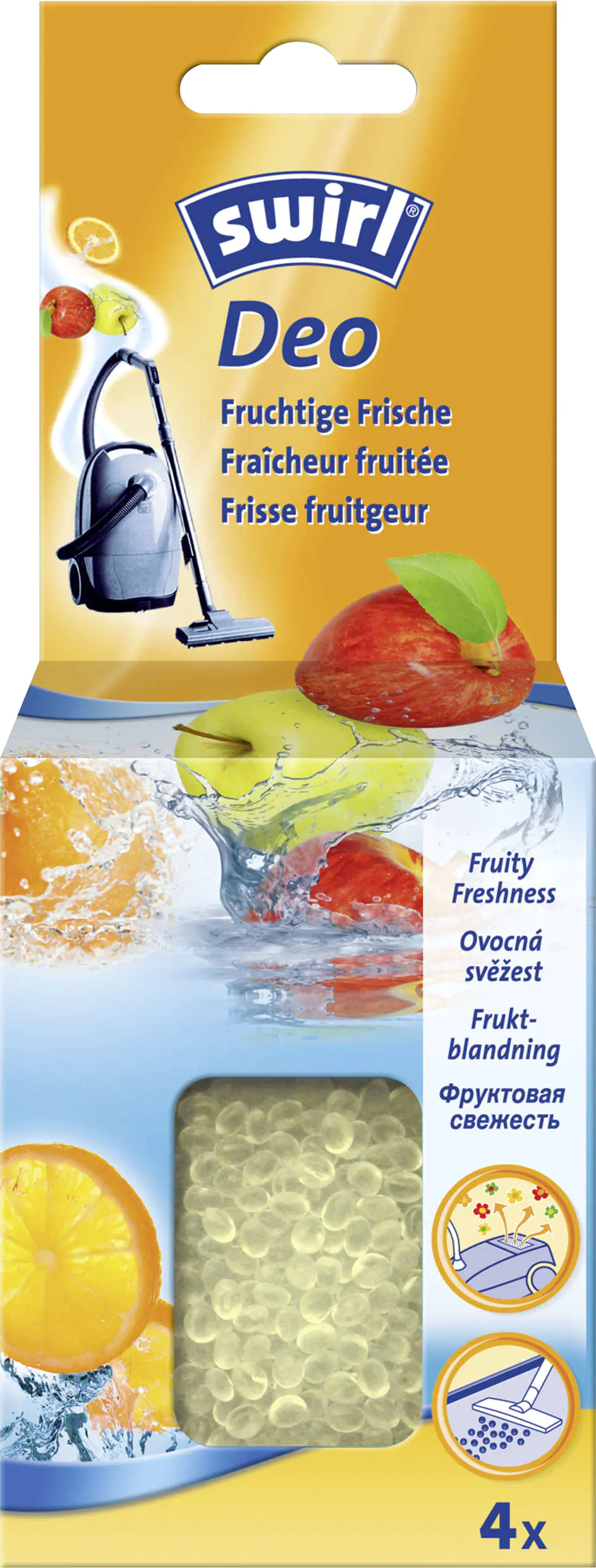 Swirl Deo Perlen für Staubsauger Fruchtige Frische 4 Portionen Swirl Deo Perlen für Staubsauger Fruchtige Frische 4 Portionen