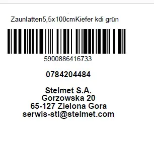 Zaunlatte 100 cm, 55 mm, kesseldruckimprägniert