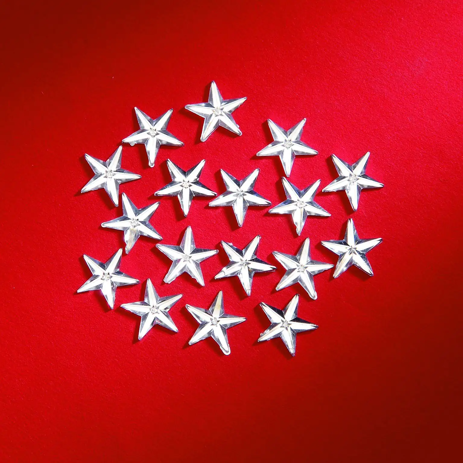 Glorex Dekosteine Sterne, 15 mm, 90 Stück