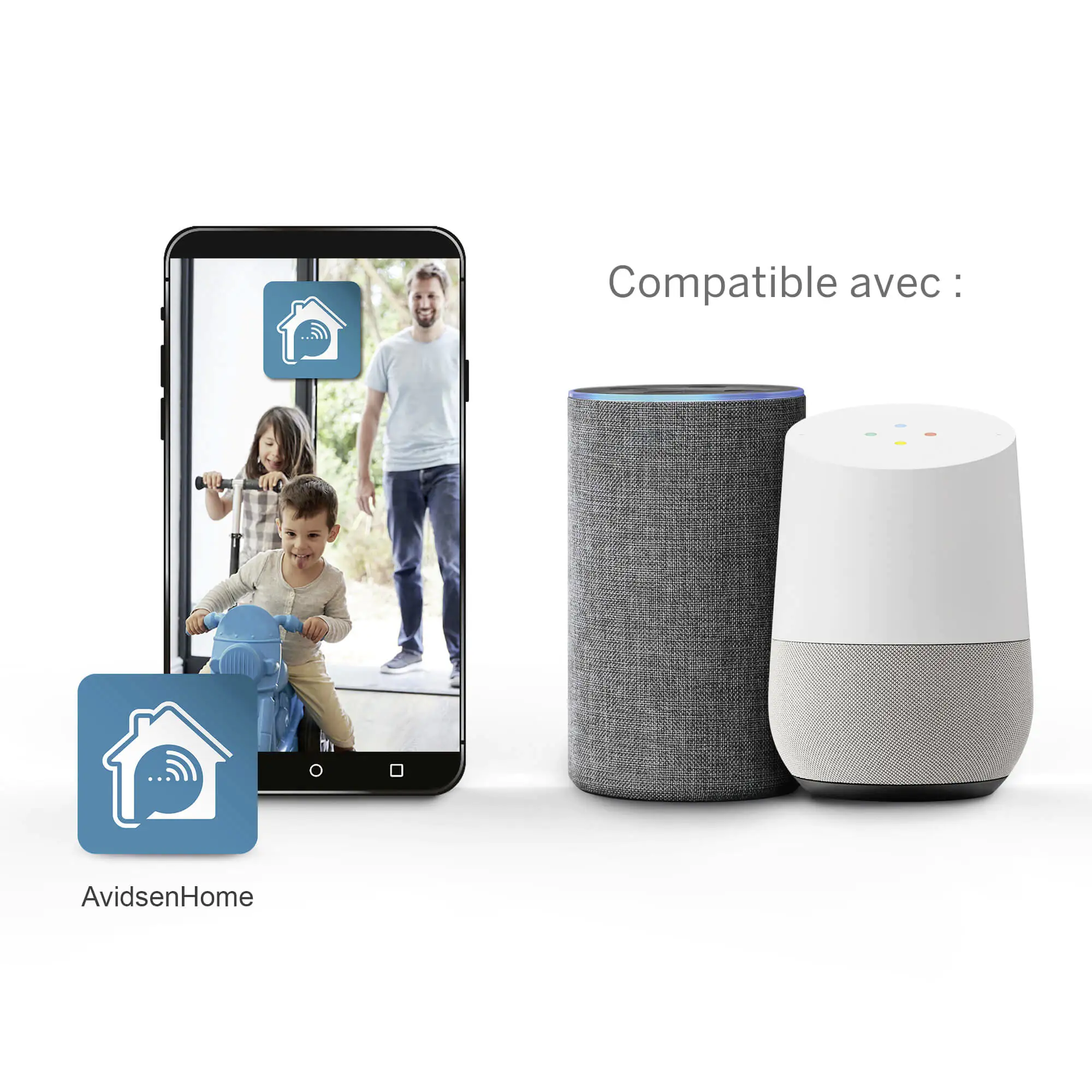 3345111270056_2577731 Avidsen LED Außen Wandleuchte ComeCam WLAN, IP, Kamera, Alexa kompatibel