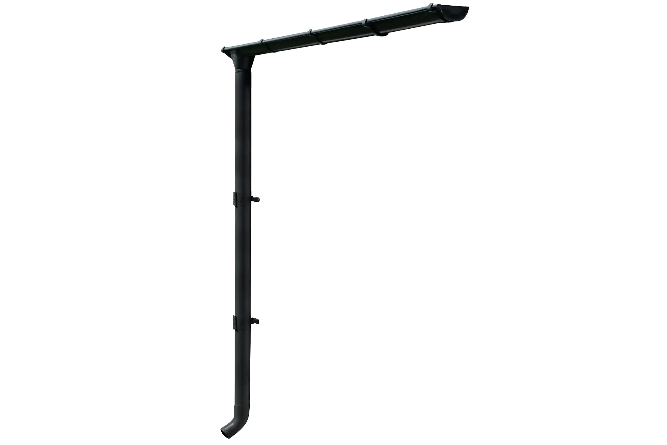 SKAN HOLZ Regenrinnen-Set 251 cm, Stahl, verzinkt u. anthrazit beschichtet SKAN HOLZ Regenrinnen-Set 251 cm, Stahl, verzinkt u. anthrazit beschichtet