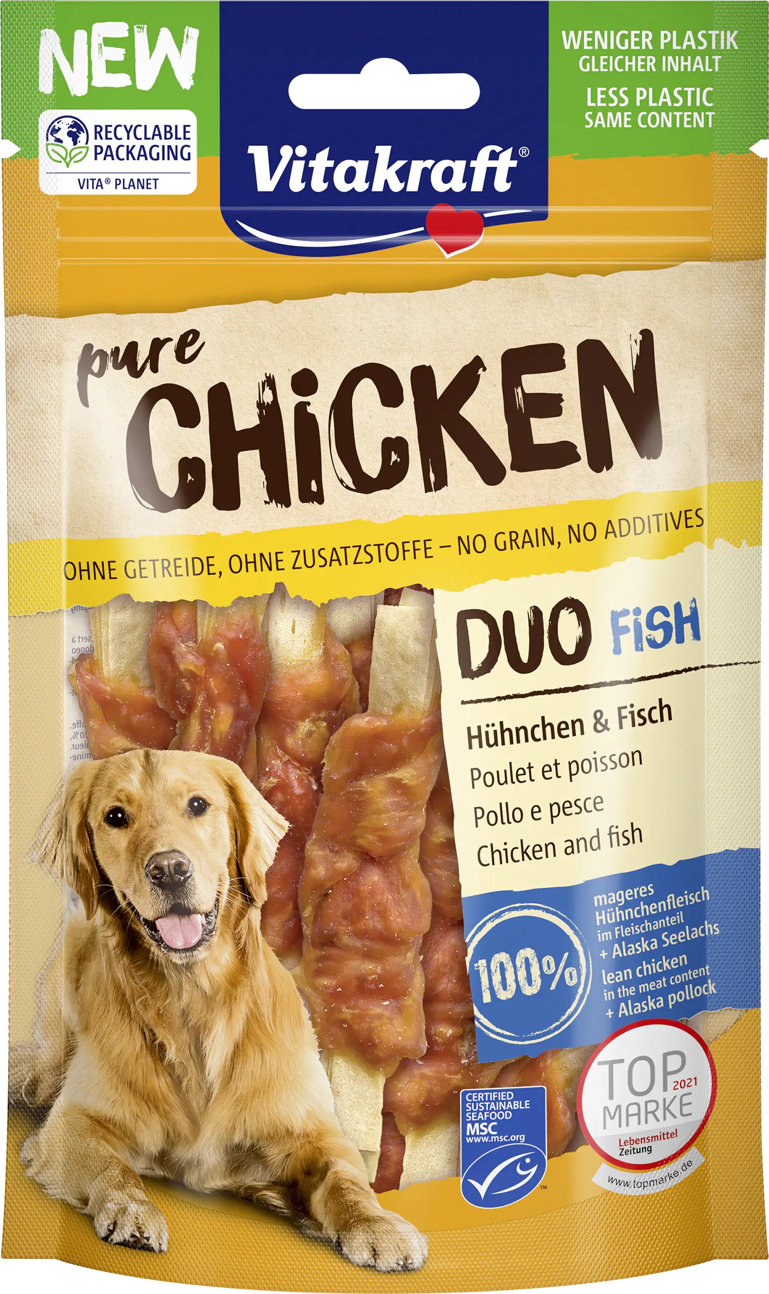 Vitakraft CHICKEN Duo® Hühnchen & Fisch MSC 80 g Vitakraft CHICKEN Duo® Hühnchen & Fisch MSC 80 g