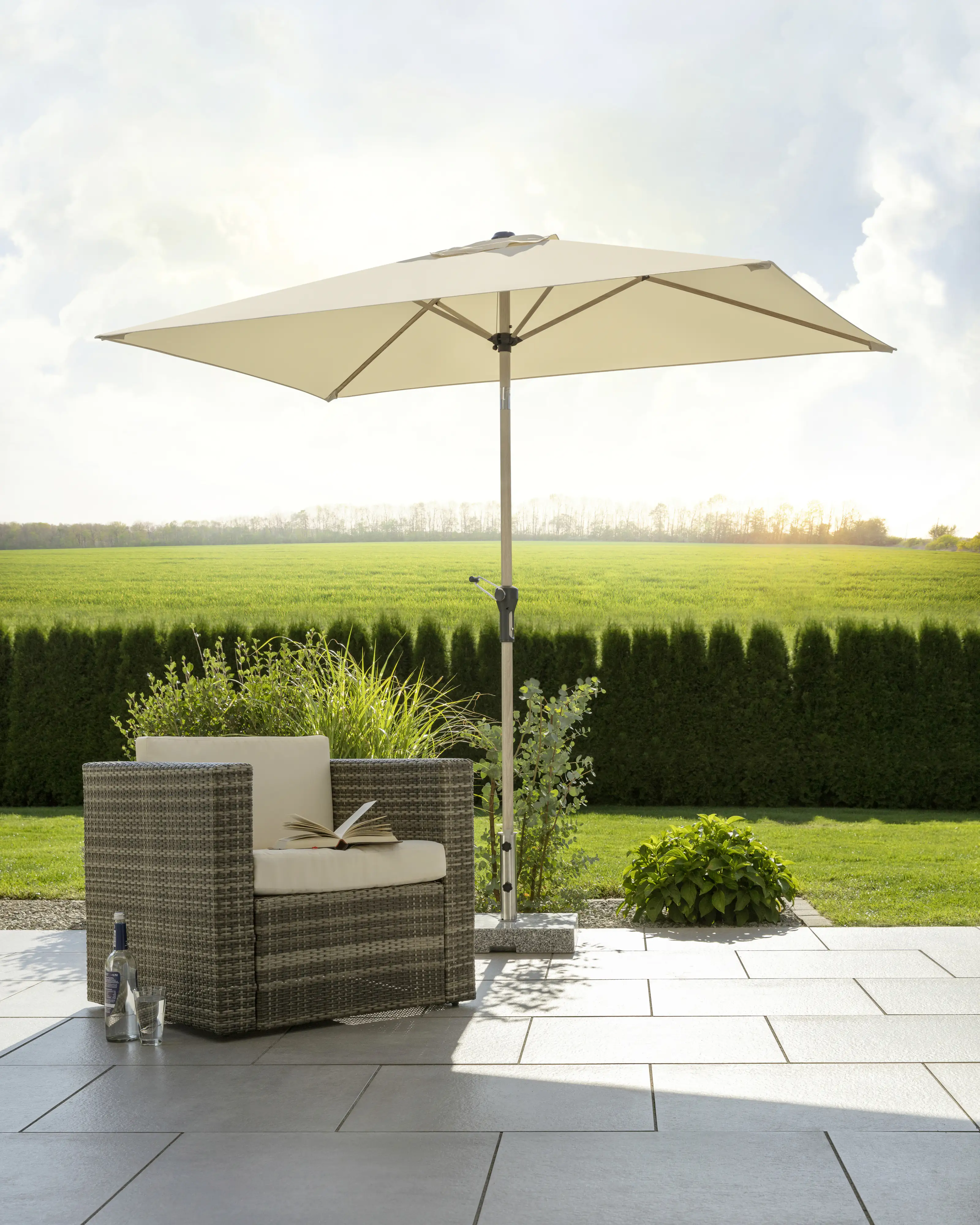 Schneider Sonnenschirm Cordoba natur 230 x 150 cm