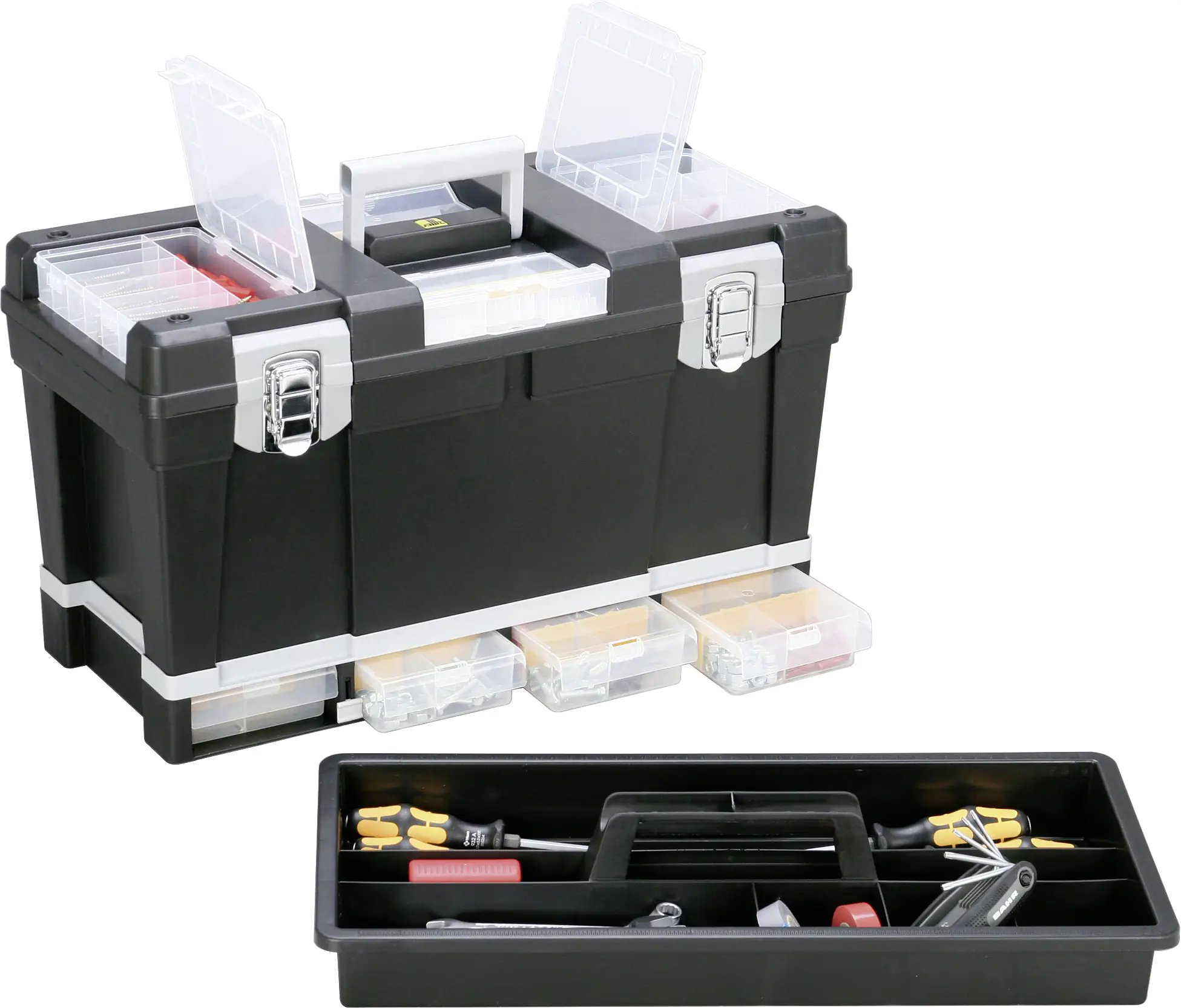 4005187763201_1073395 Allit Werkzeugkoffer mit Kleinteilesortierung McPlus Depot S 23
