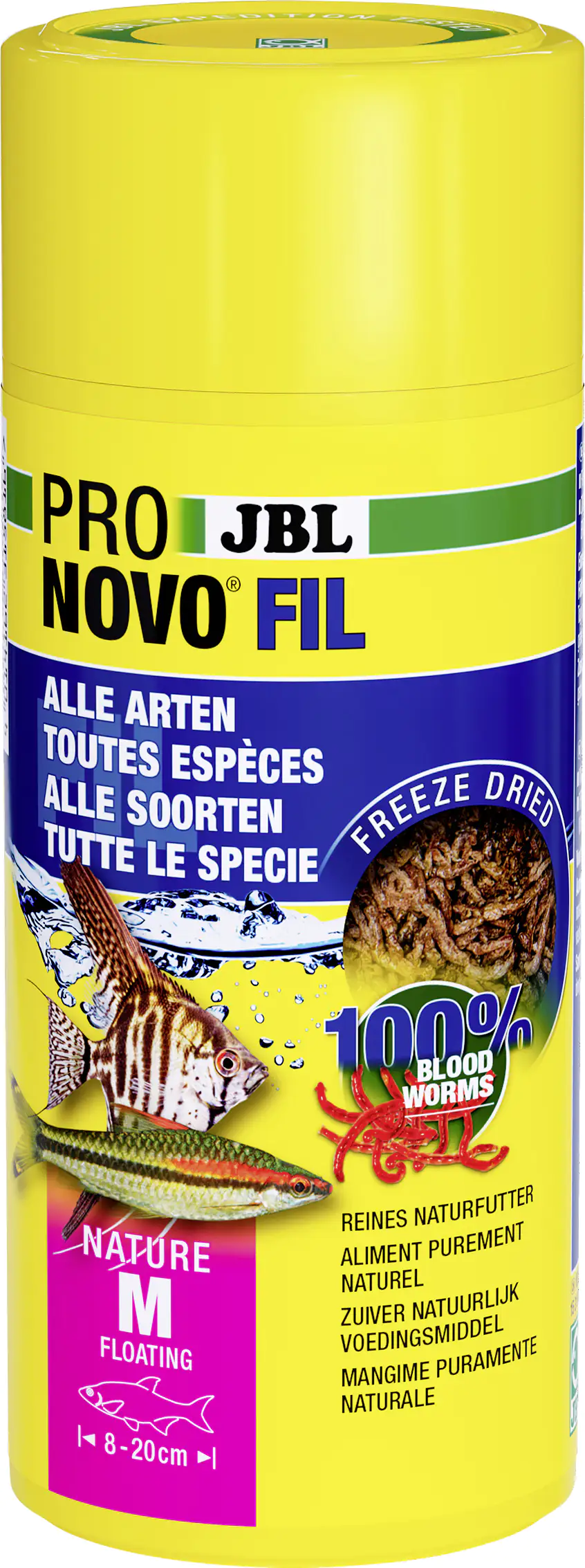 JBL Fischfutter Pronovo Fil Rote Mückenlarven 250 ml
