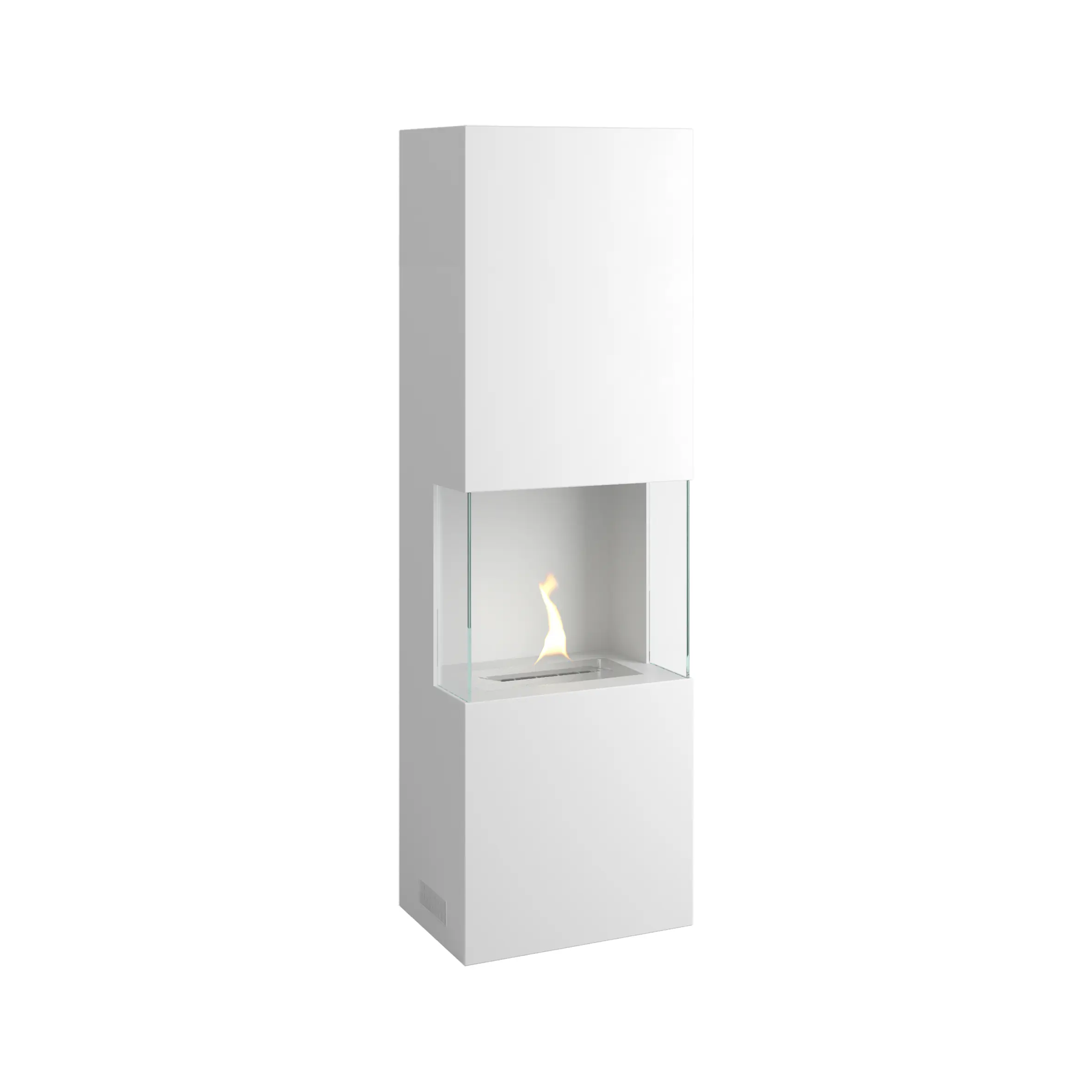 Tenderflame Ambientekamin Indie Stahl weiß 2kW