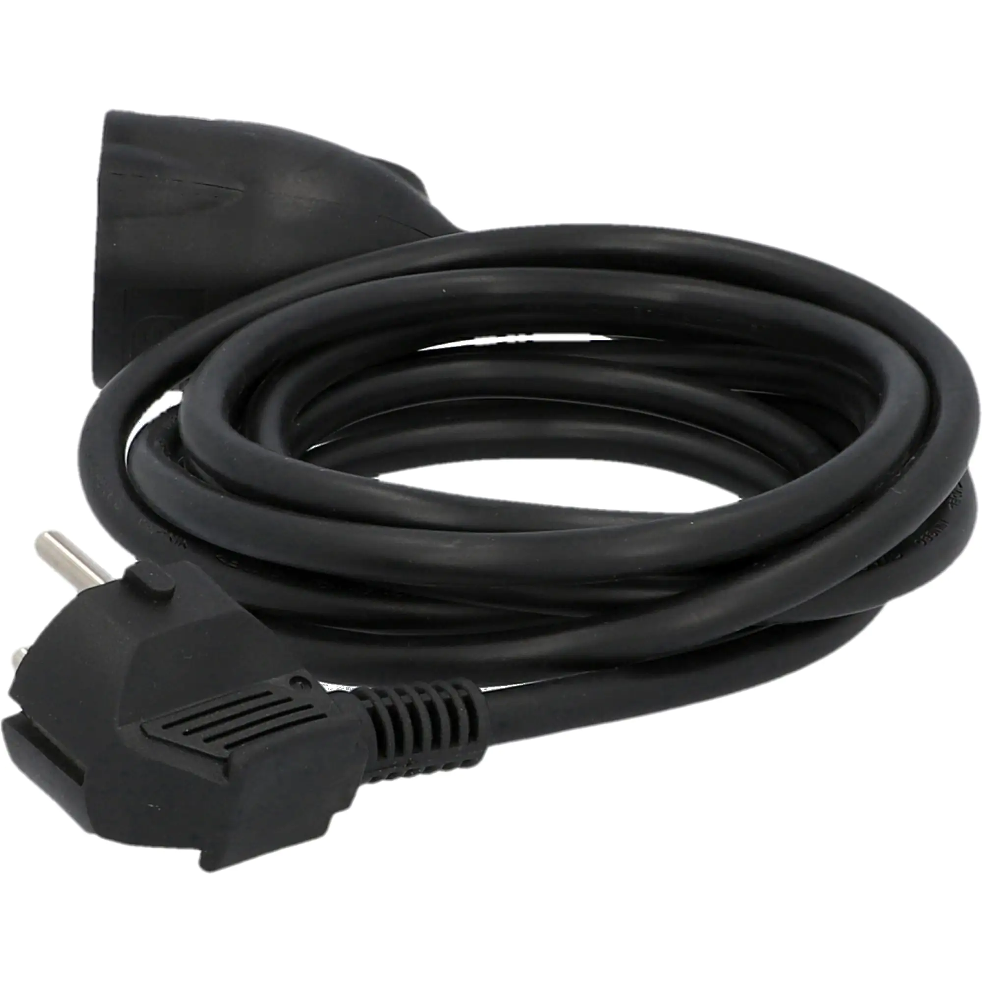 Unitec Verlängerungskabel Innen 3 Meter H05VV-F3G1,5, schwarz Unitec Verlängerungskabel Innen 3 Meter H05VV-F3G1,5, schwarz