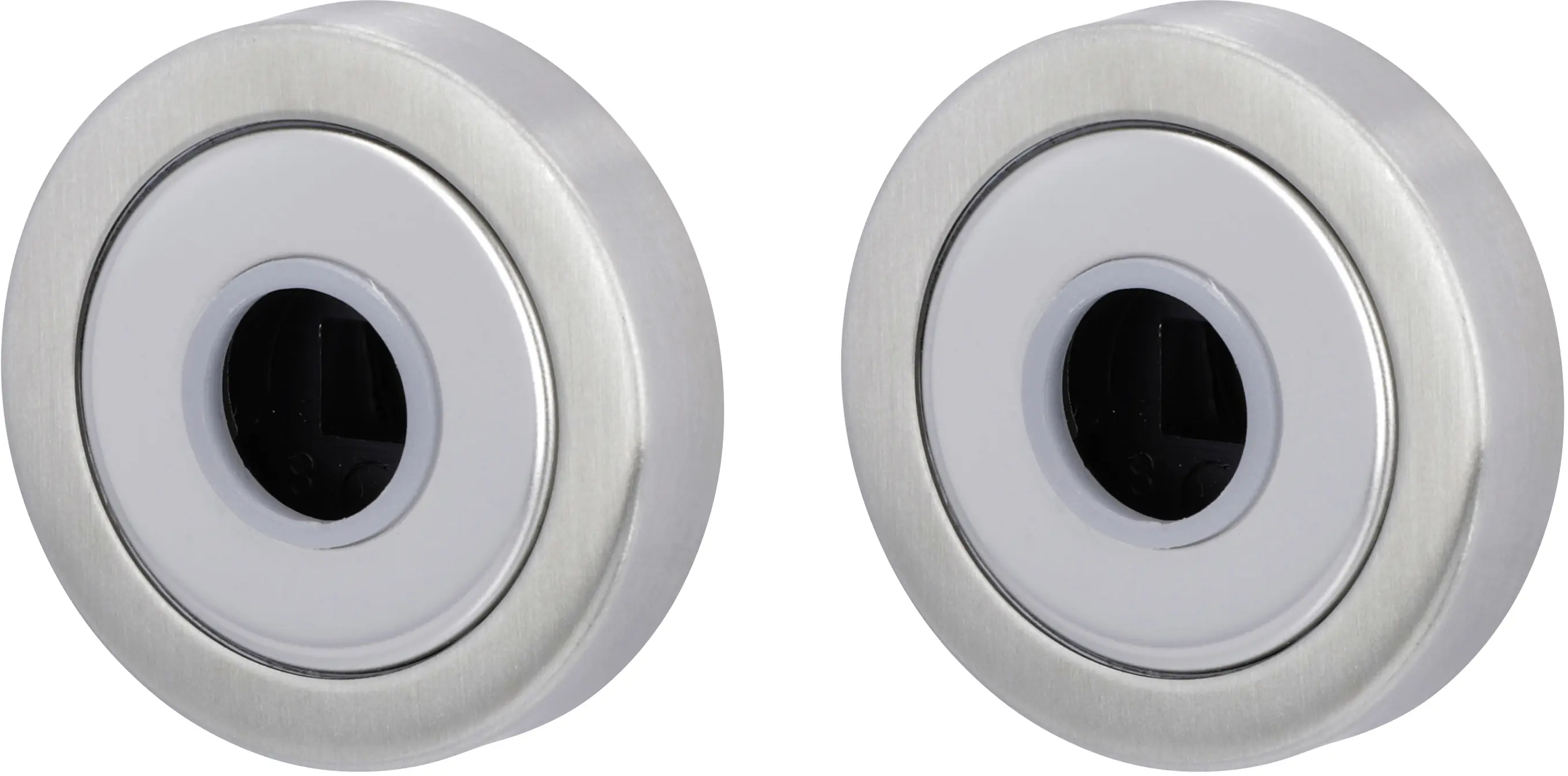 Alpertec Abdeckrosetten für Türdrücker Edelstahl satiniert Ø 5,2 cm 
