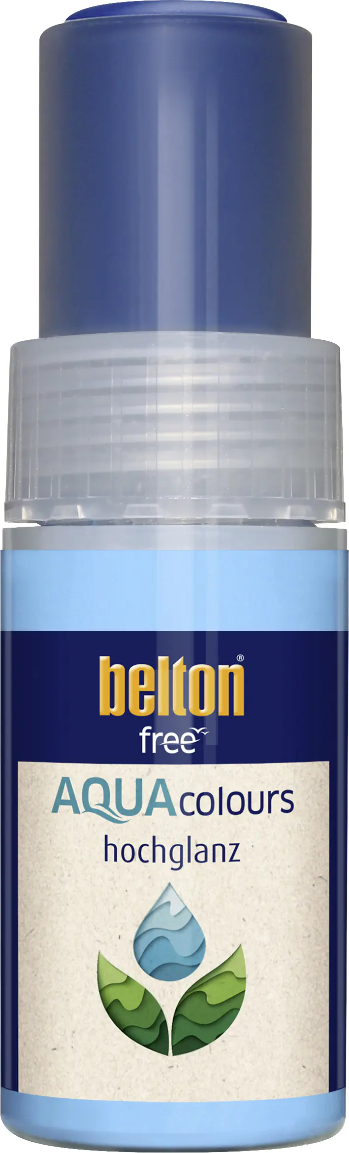 belton free Lackstift AQUAcolours 9 ml enzianblau hochglanz