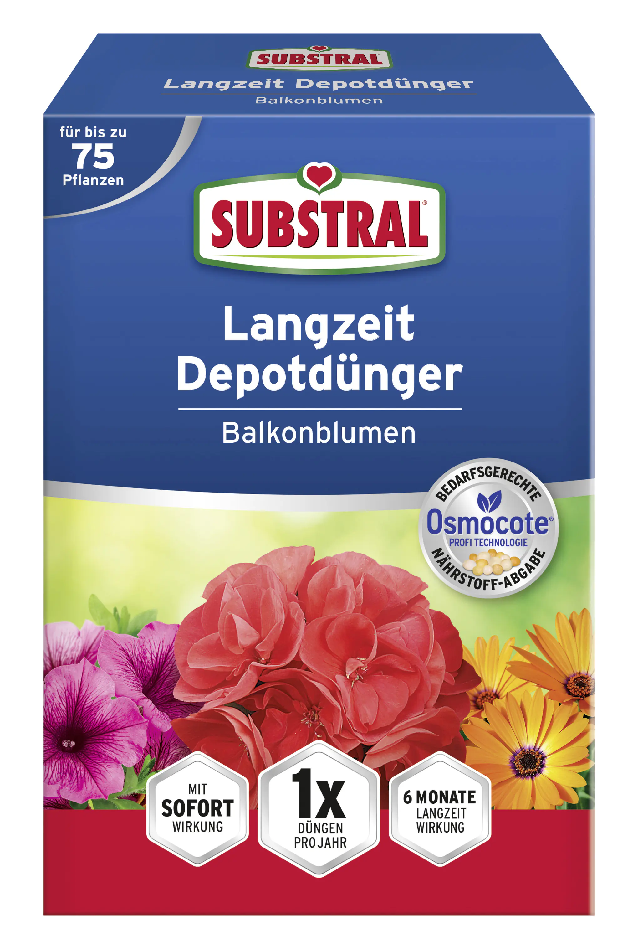 Substral Langzeit Depotdünger Balkonblumen 750 g