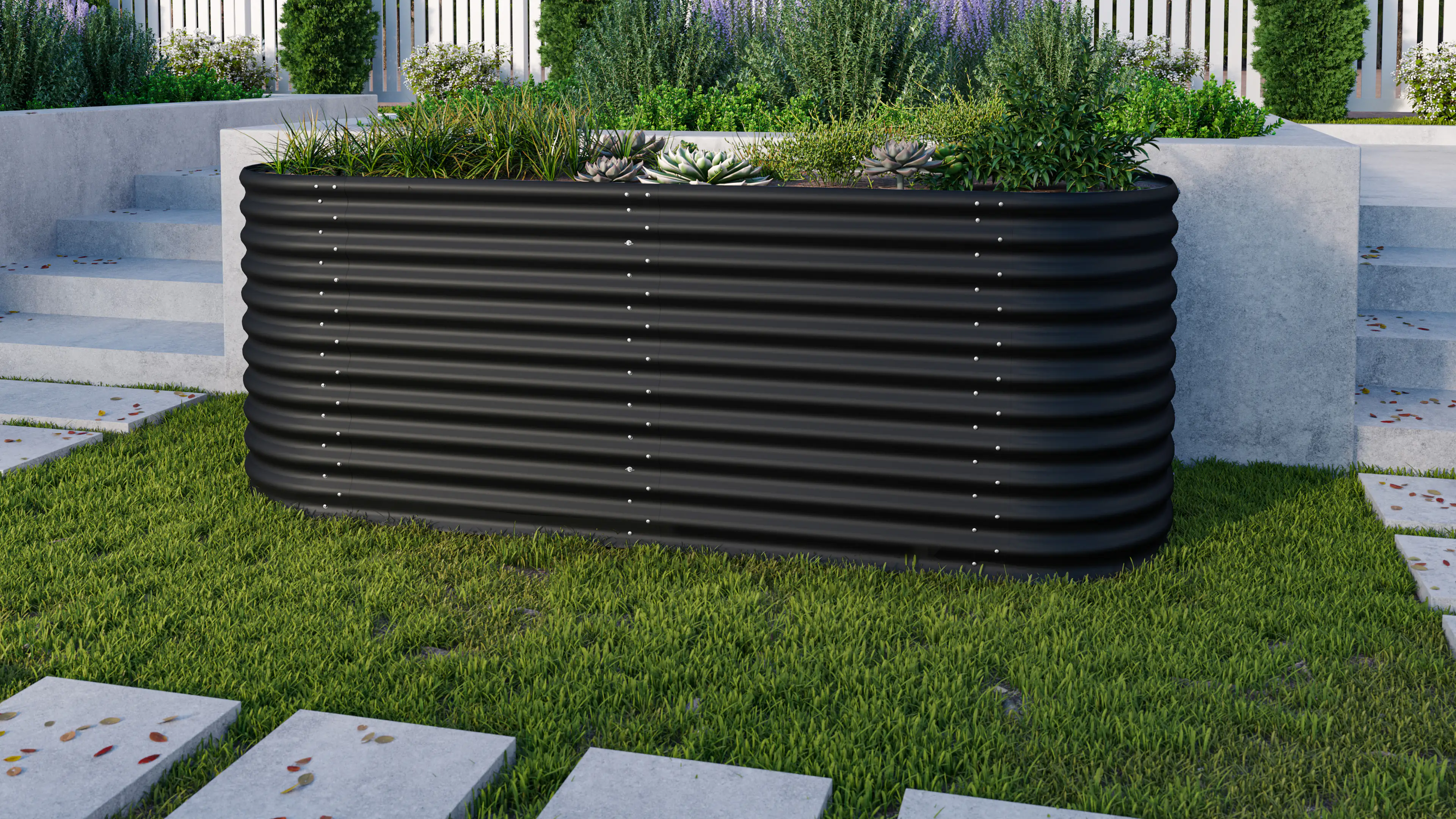 Vitavia Erweiterung Stretched zu Hochbeet 858 80 x 86 cm schwarz